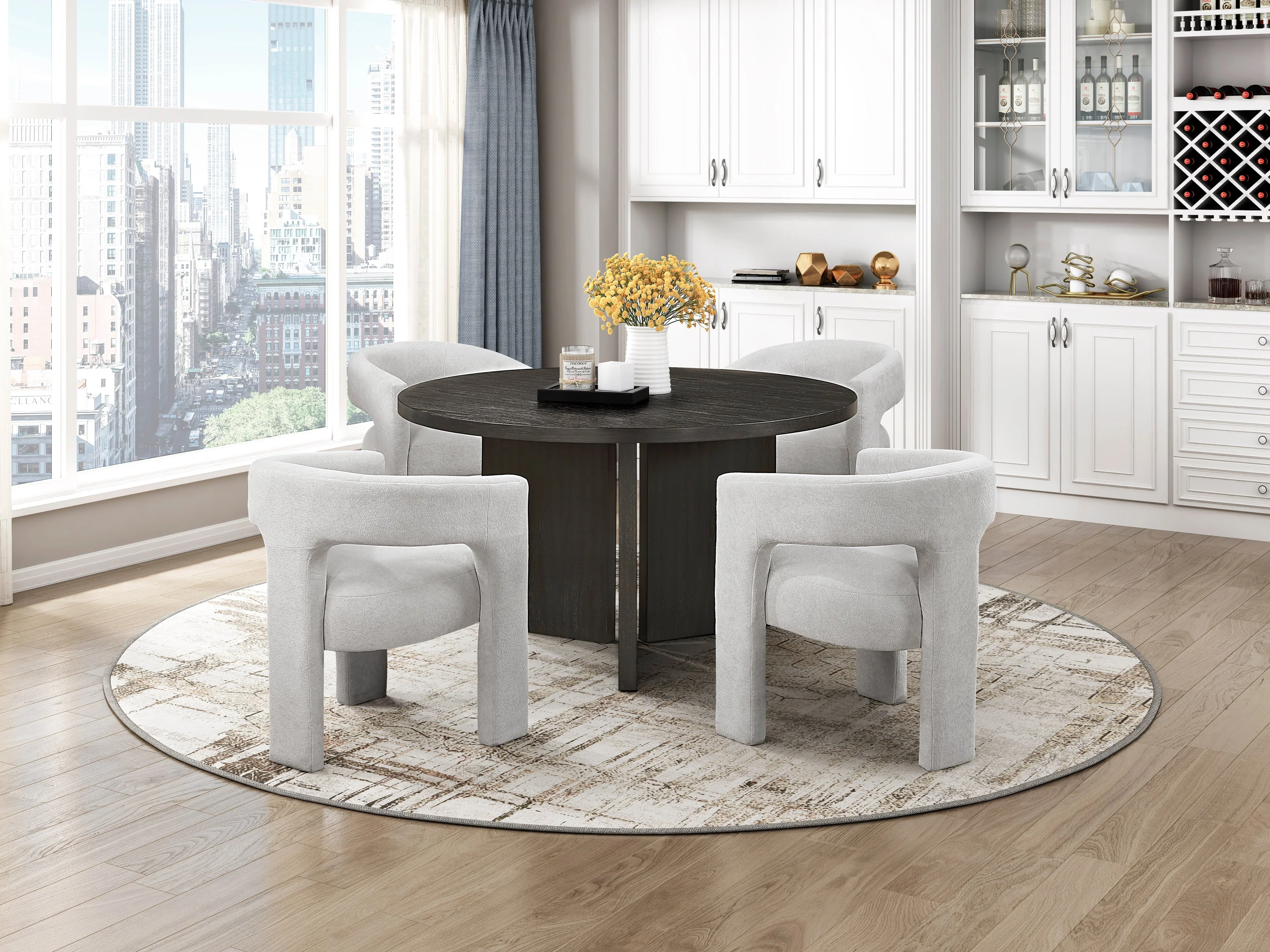 Marais Ebony Round Dining Table - Image 6