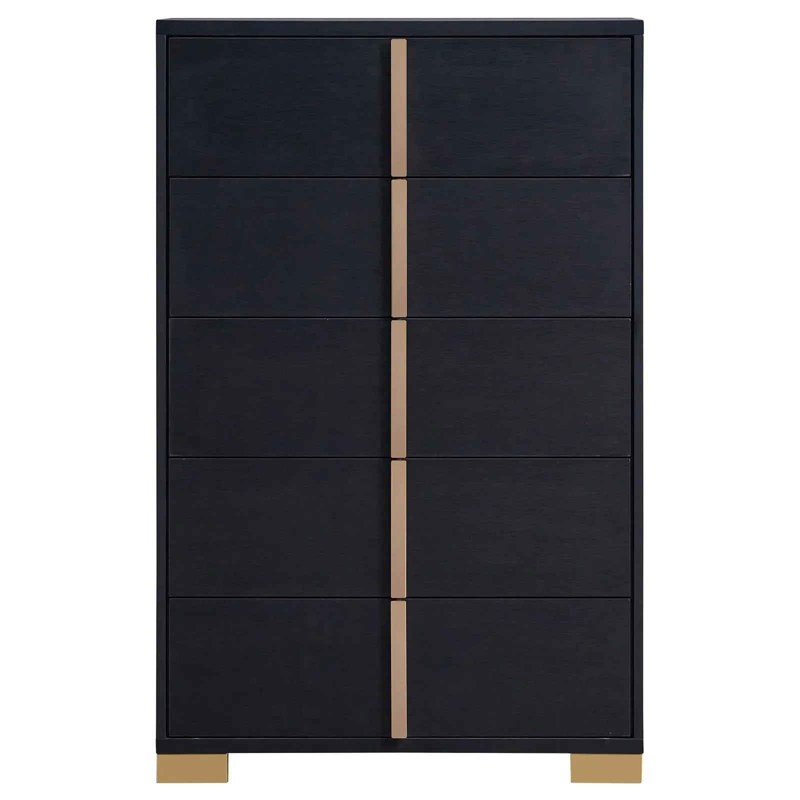 Marceline 5-drawer Chest Black - Image 3