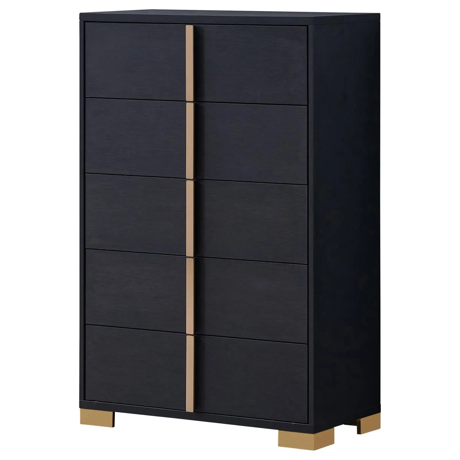 Marceline 5-drawer Chest Black - Image 4