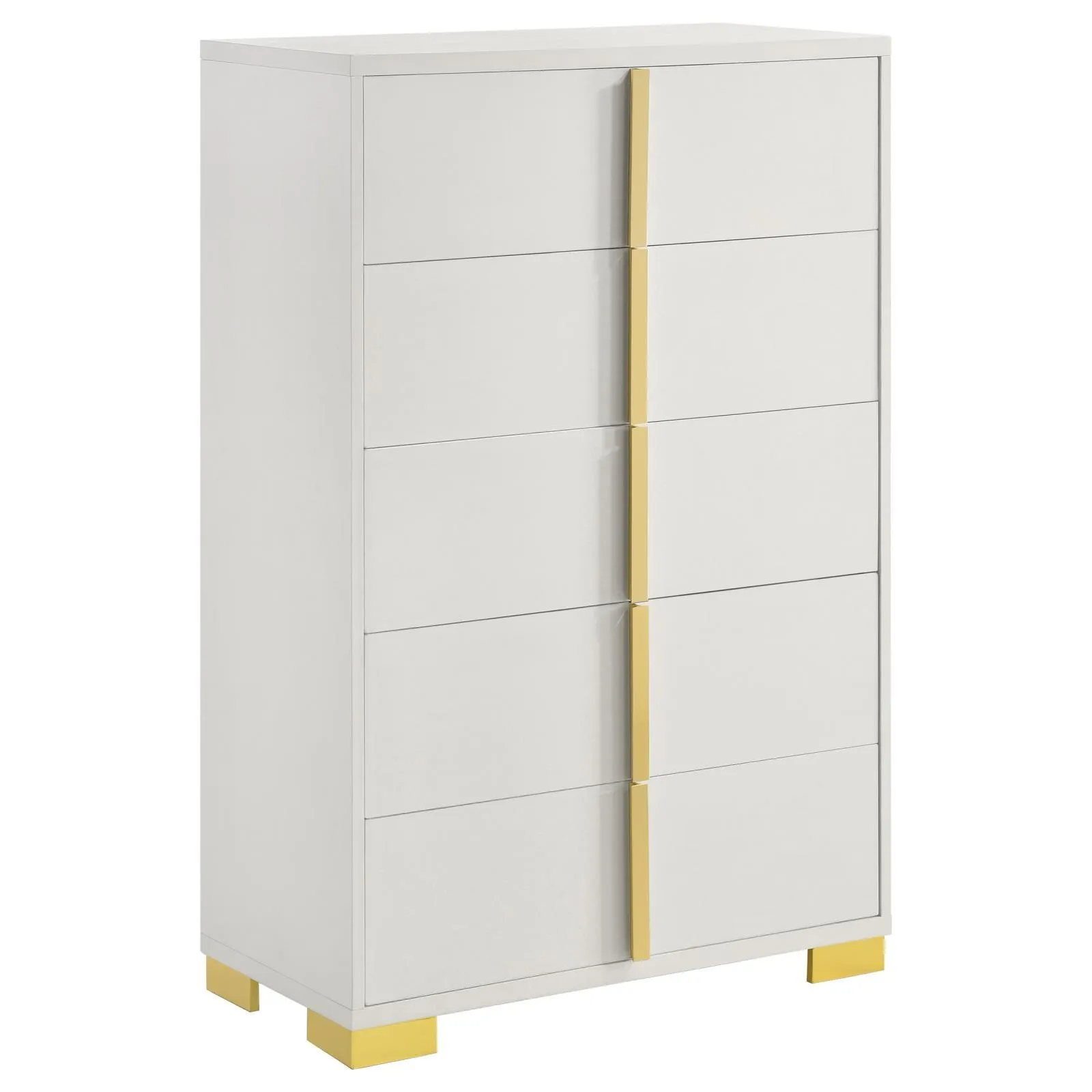 Marceline 5-drawer Chest White - Image 4