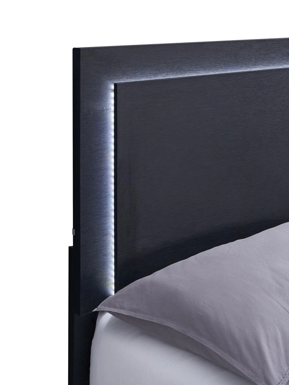 Marceline Black Full Bed with LED Headboard - Image 4