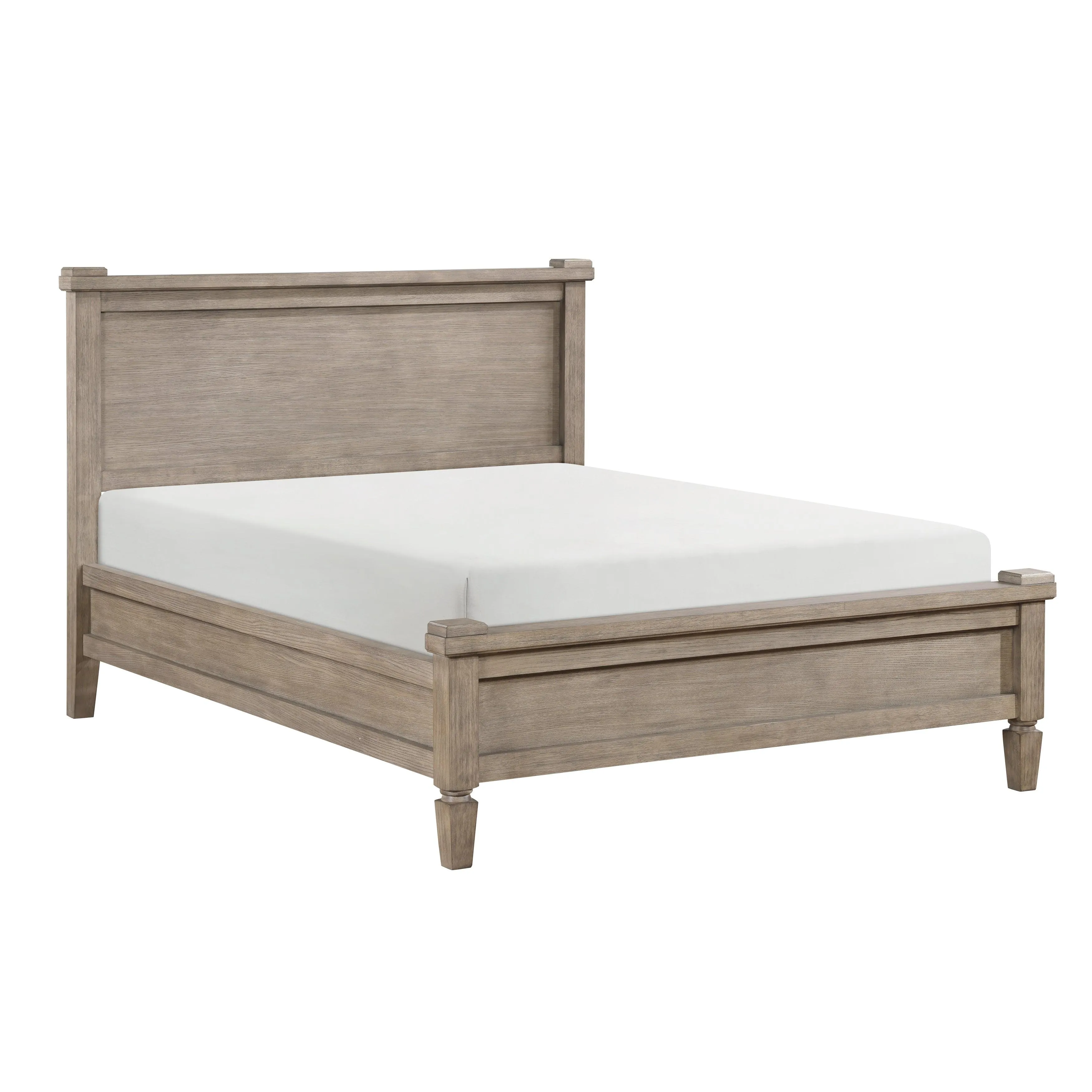 Marceline Gray Oak Eastern King Canopy Platform Bed - Image 5