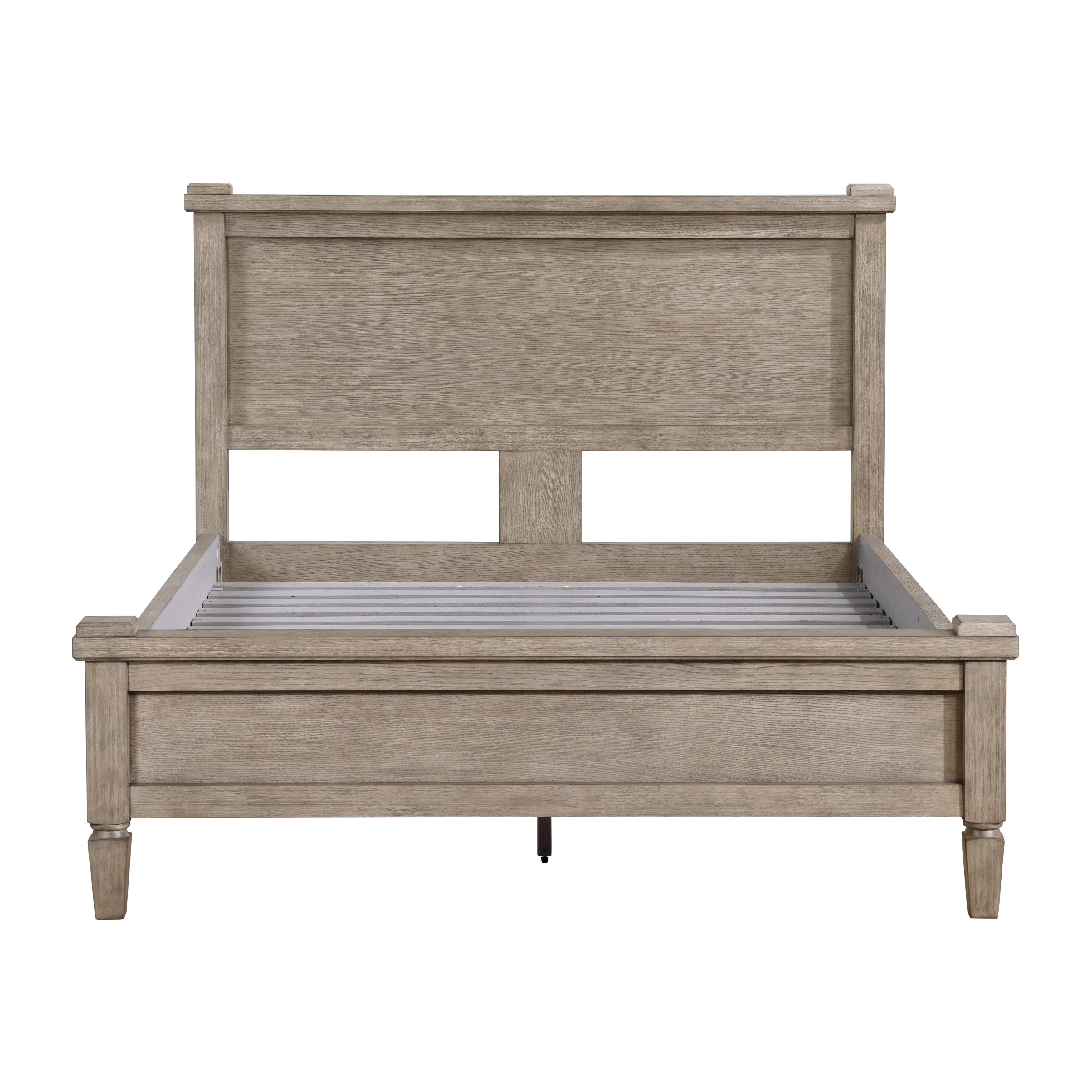 Marceline Gray Oak Queen Canopy Platform Bed - Image 6