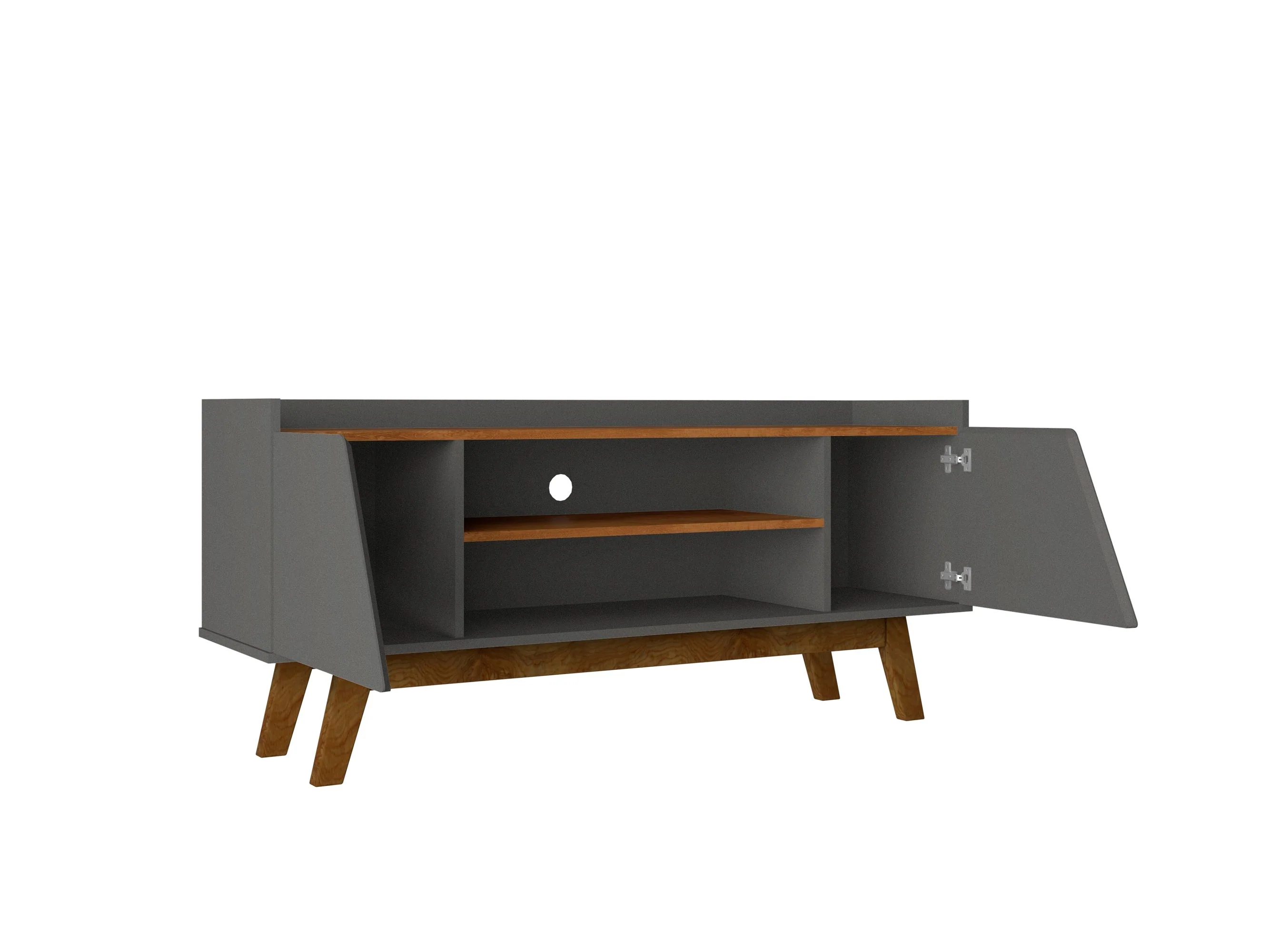 Marcus 53.14 TV Stand in Grey and Nature - Image 5