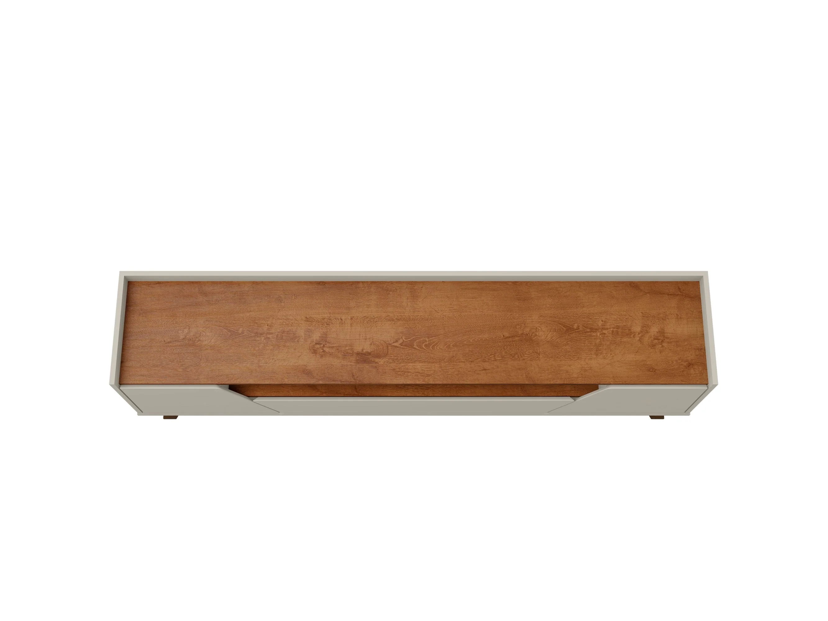 Marcus 70.86 TV Stand in Greige and Nature - Image 7