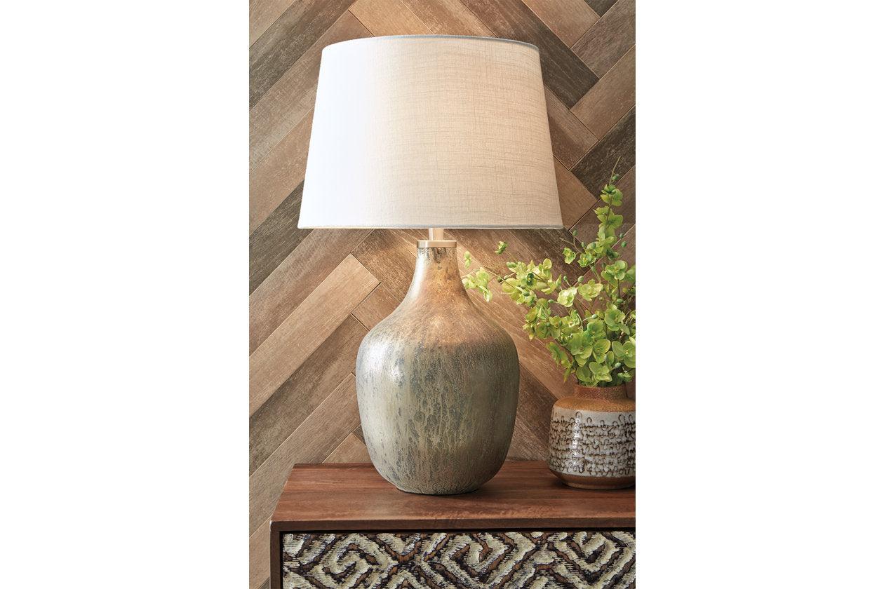 Mari Gray/Gold Finish Table Lamp - Image 3