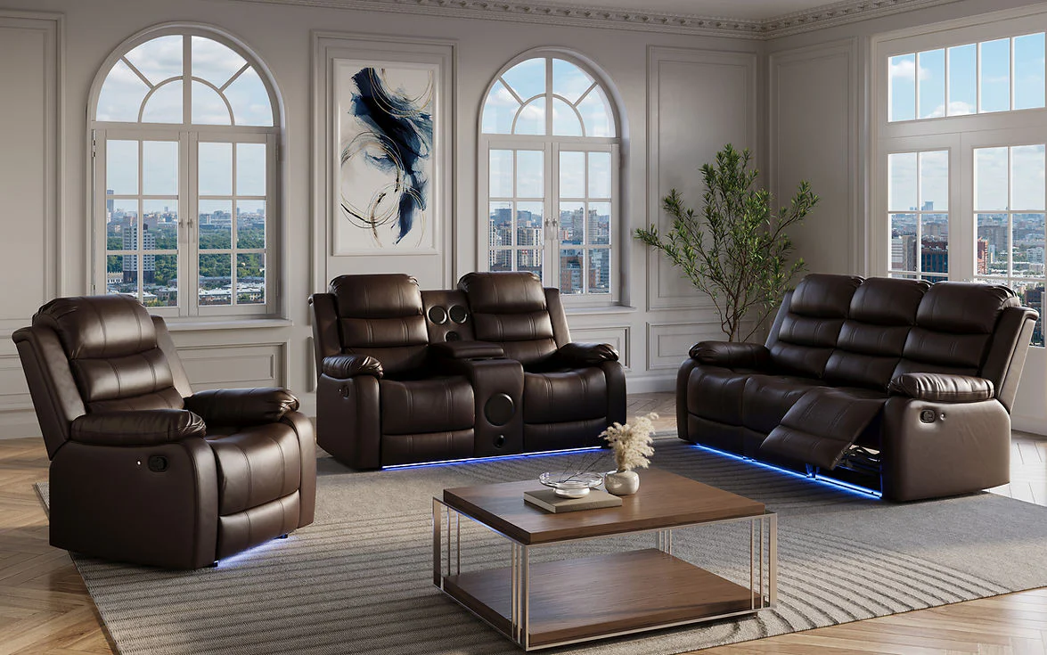Marisol Brown Reclining Living Room Set