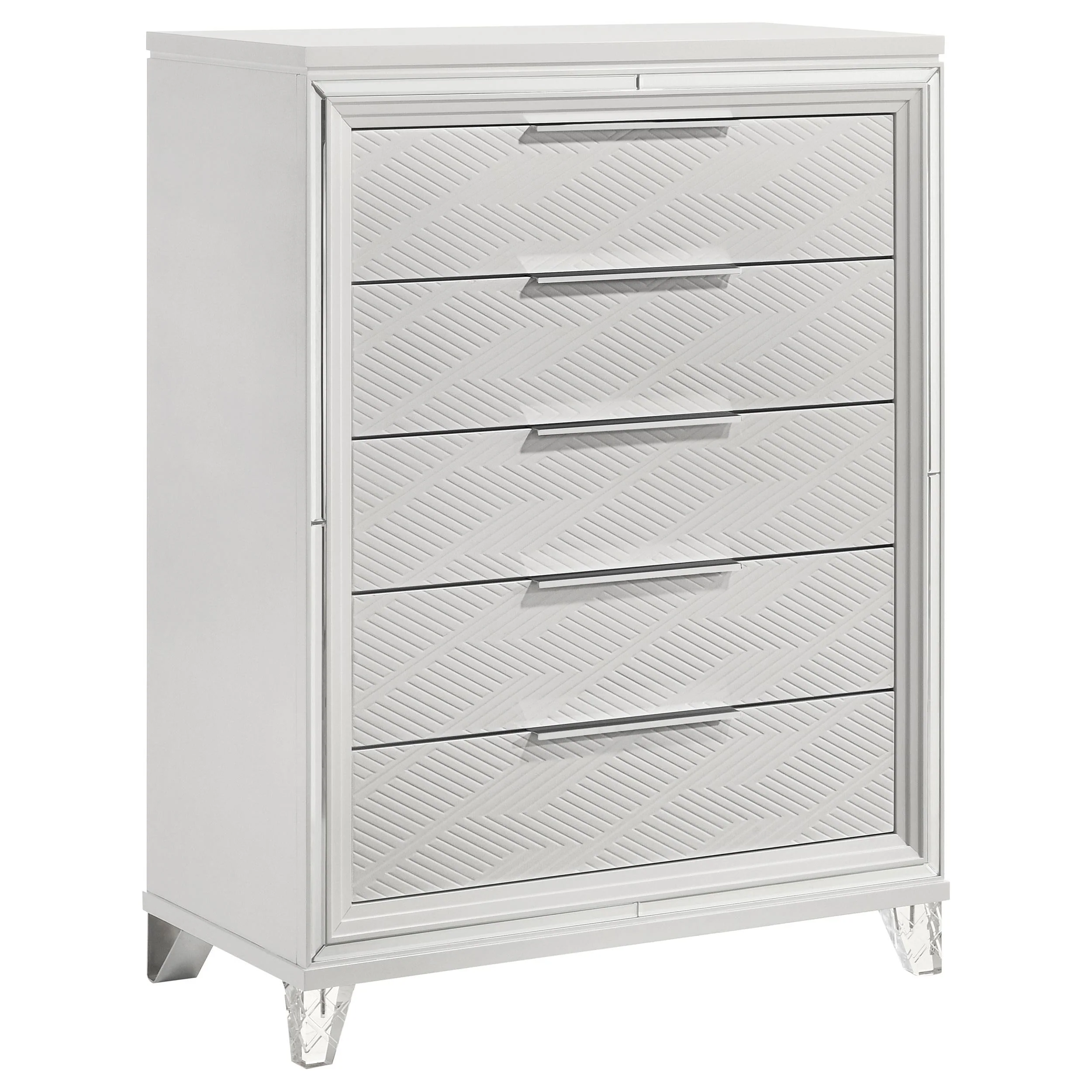 Marmore White 5-Piece Eastern King Bedroom Set - Image 11