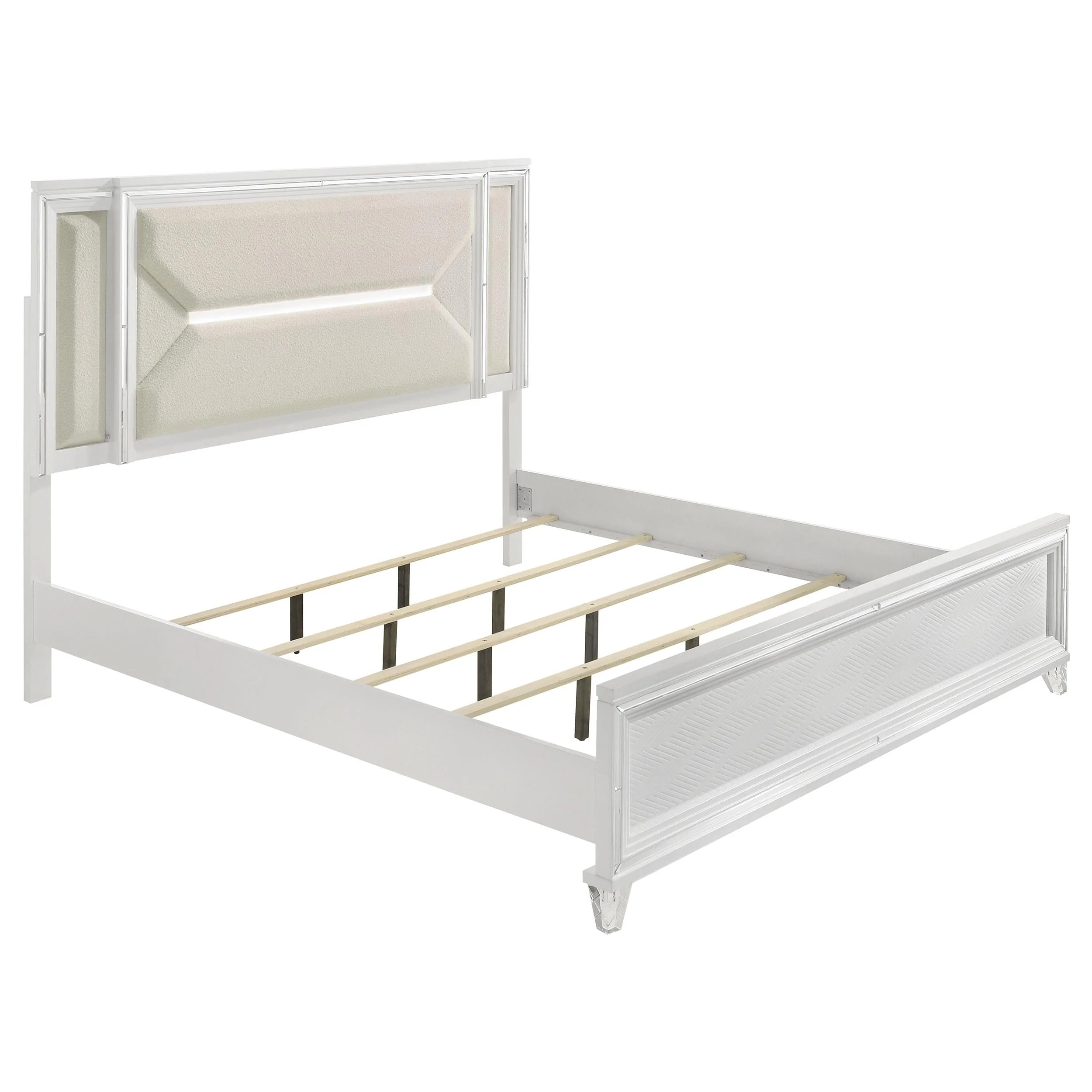 Marmore White 5-Piece Eastern King Bedroom Set - Image 3