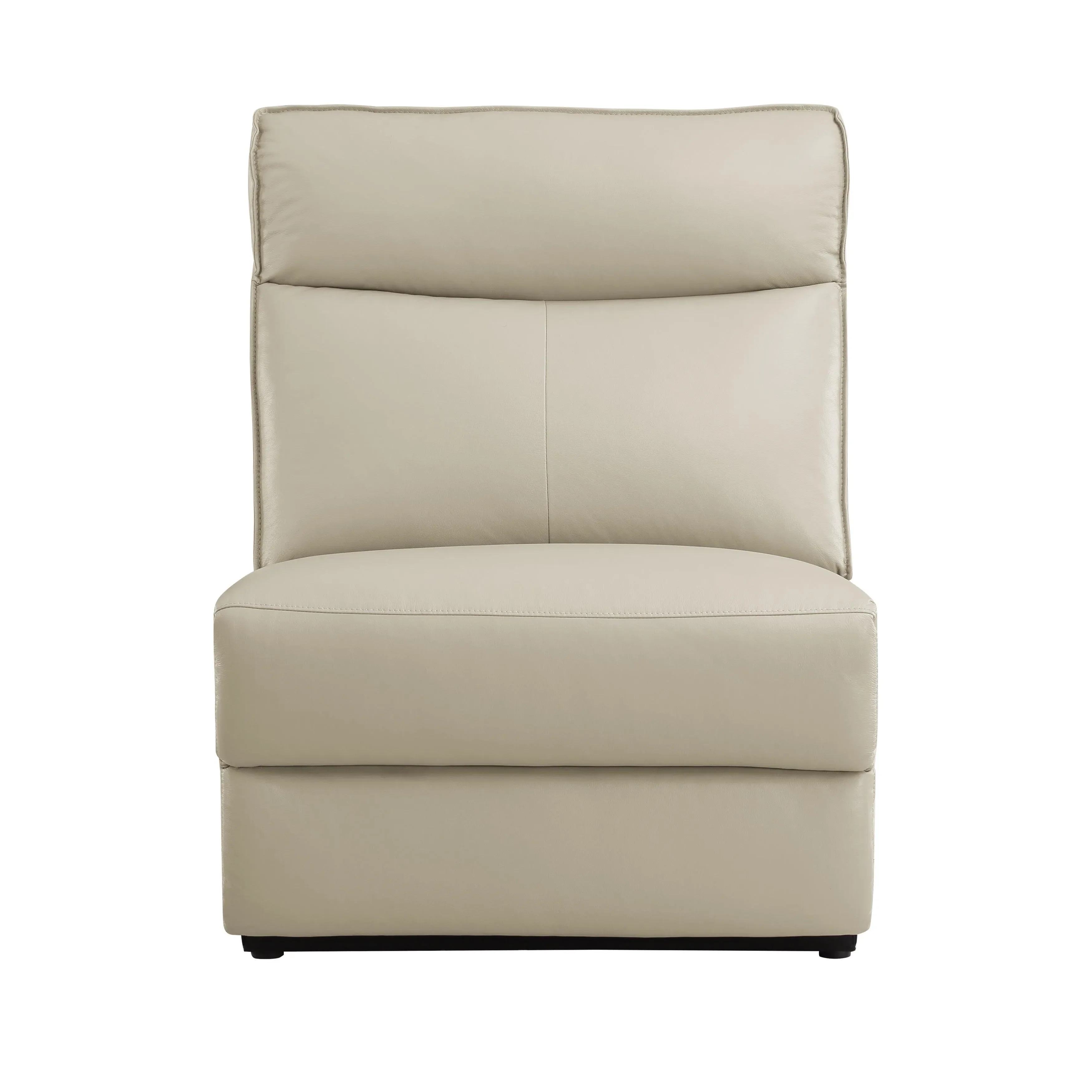 Maroni Taupe Leather 6-Piece Modular Power Reclining Sectional - Image 18