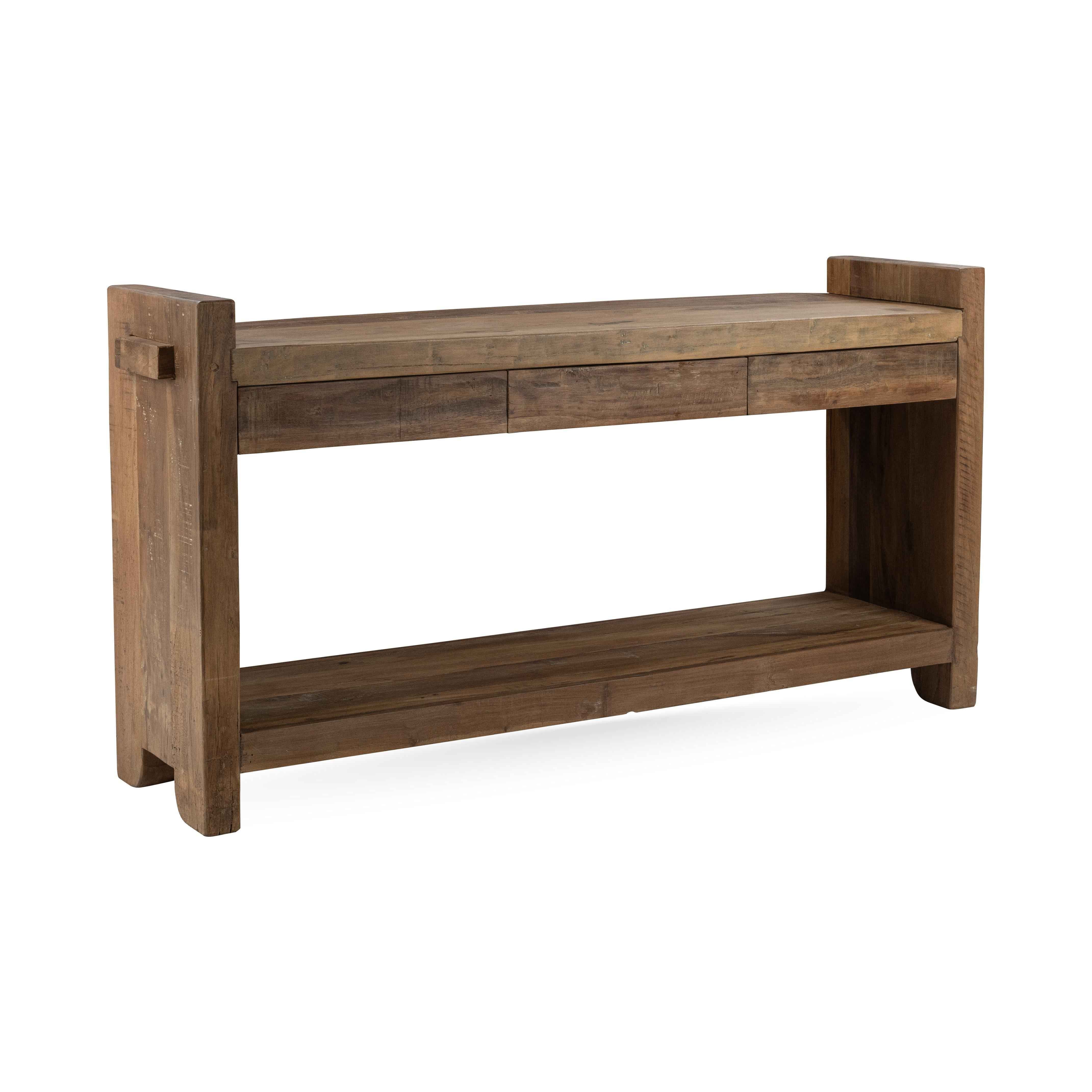Marsa 3 Drawer Console Table - Natural
