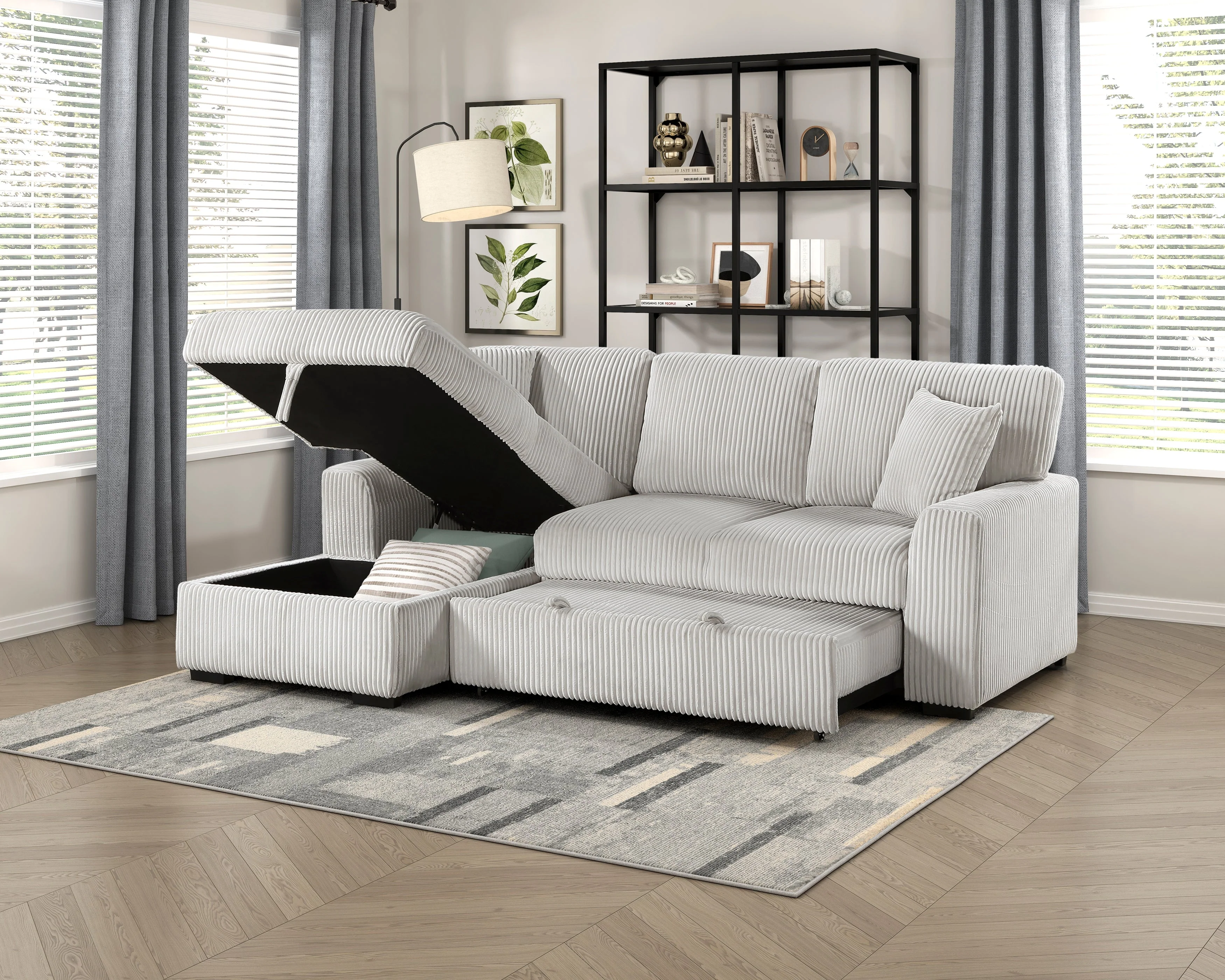 Marsh Gray 2-Piece Sectional with Left Chaise - Image 7