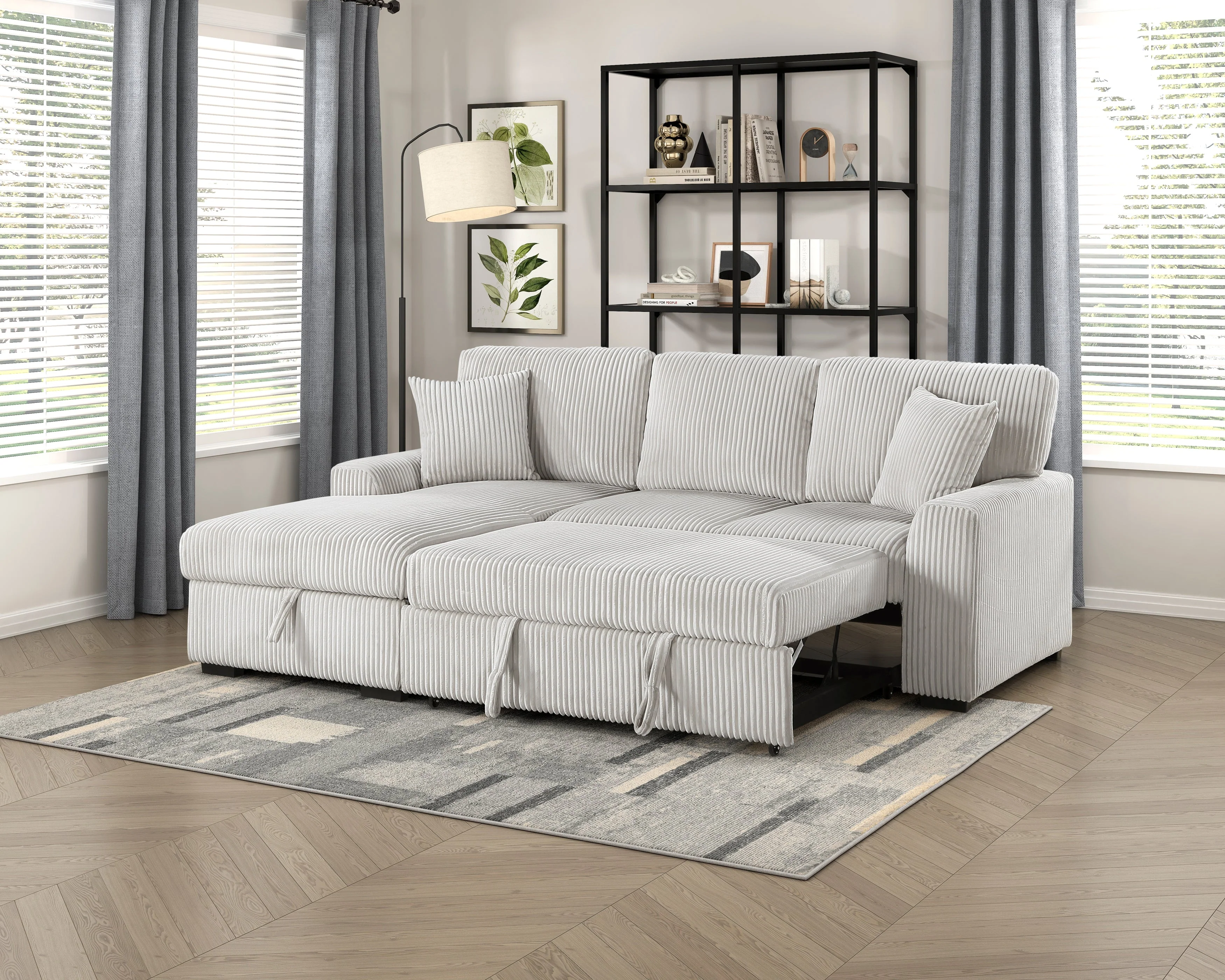 Marsh Gray 2-Piece Sectional with Left Chaise - Image 9