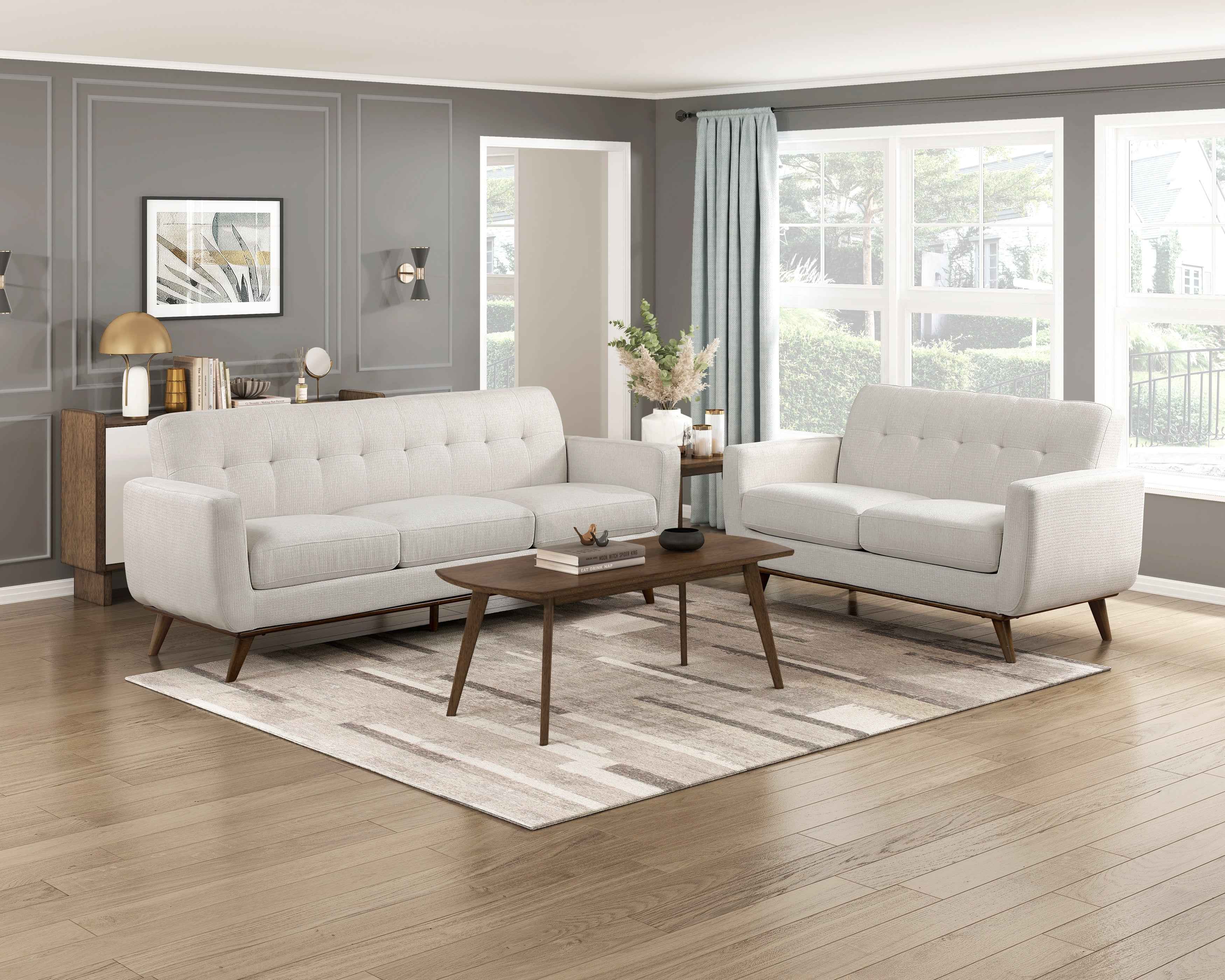 Martina Beige Loveseat - Image 7