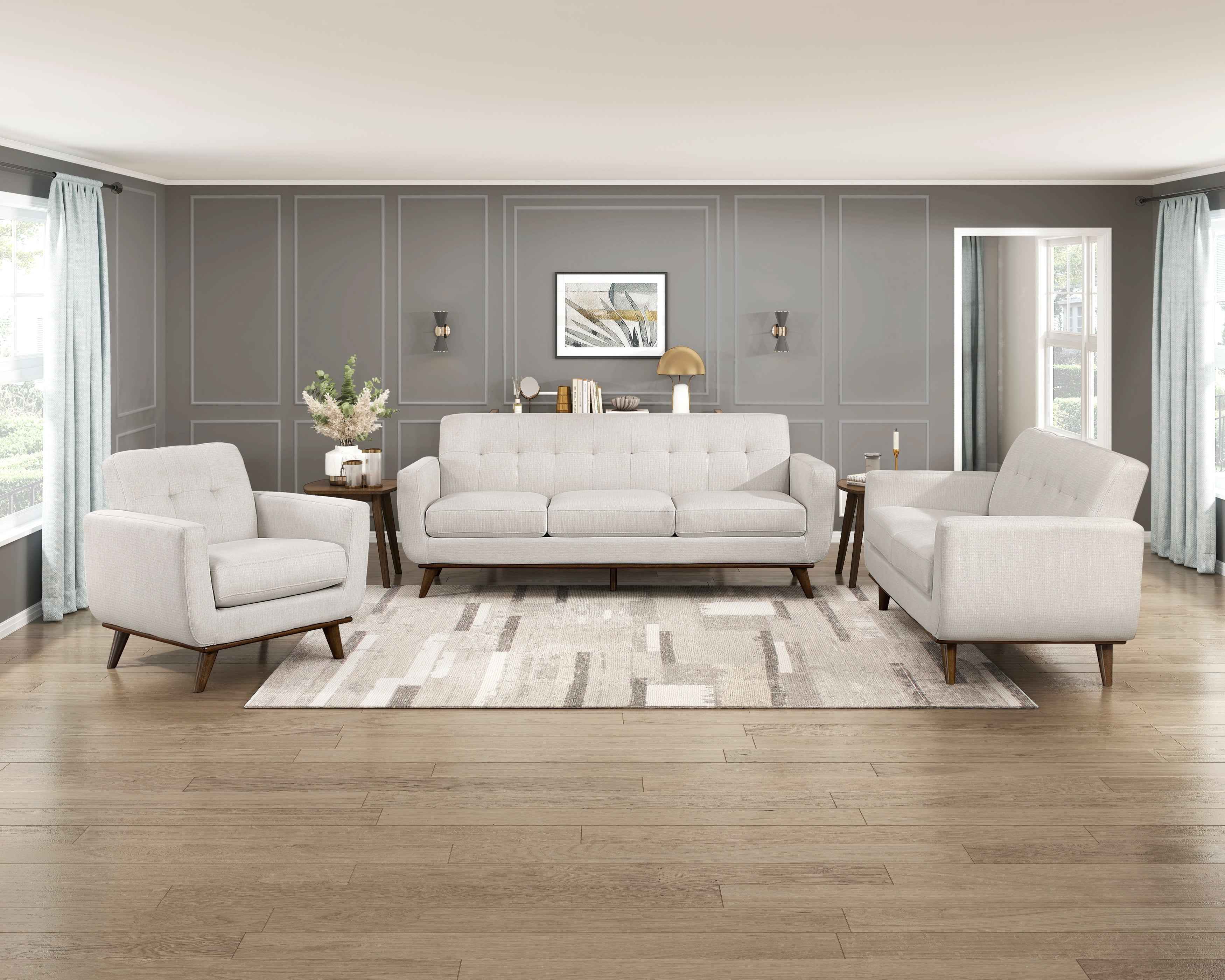 Martina Beige Loveseat - Image 8