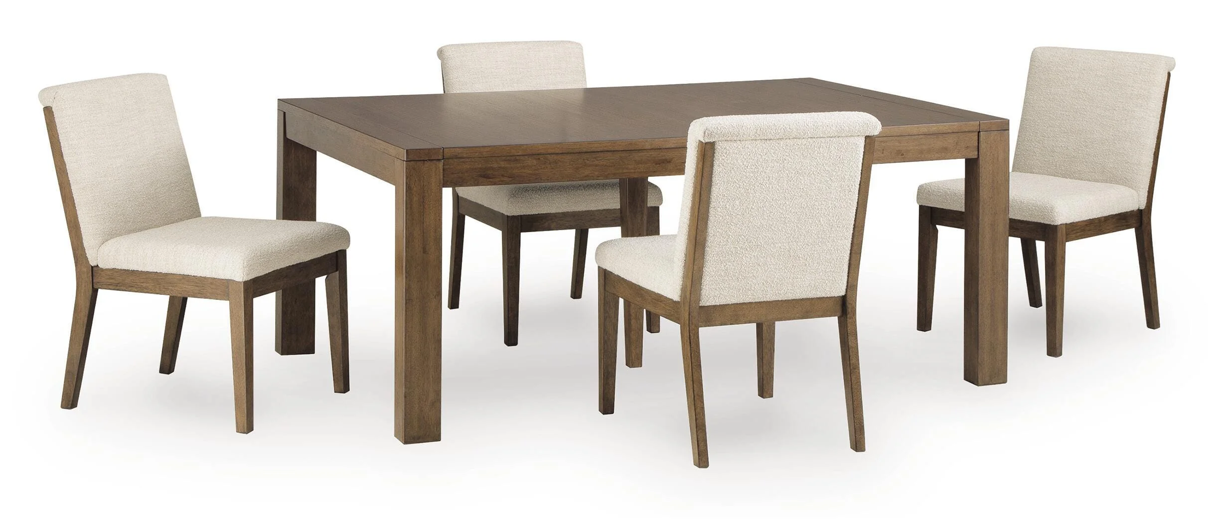 Marxmore Beige/Brown Extension Dining Table and 4 Chairs - Image 3