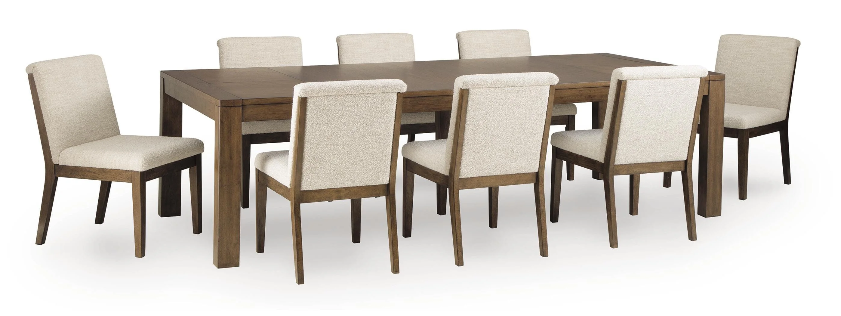 Marxmore Beige/Brown Extension Dining Table and 8 Chairs - Image 2