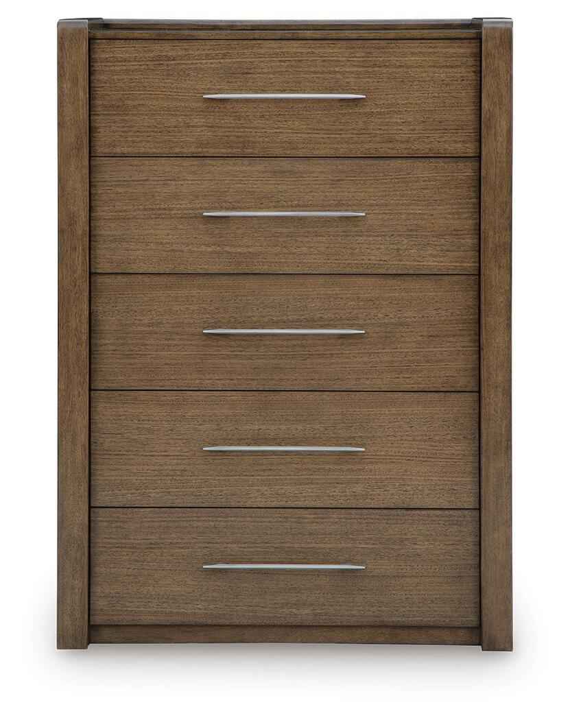 Marxmore Brown Five Drawer Chest - Image 5