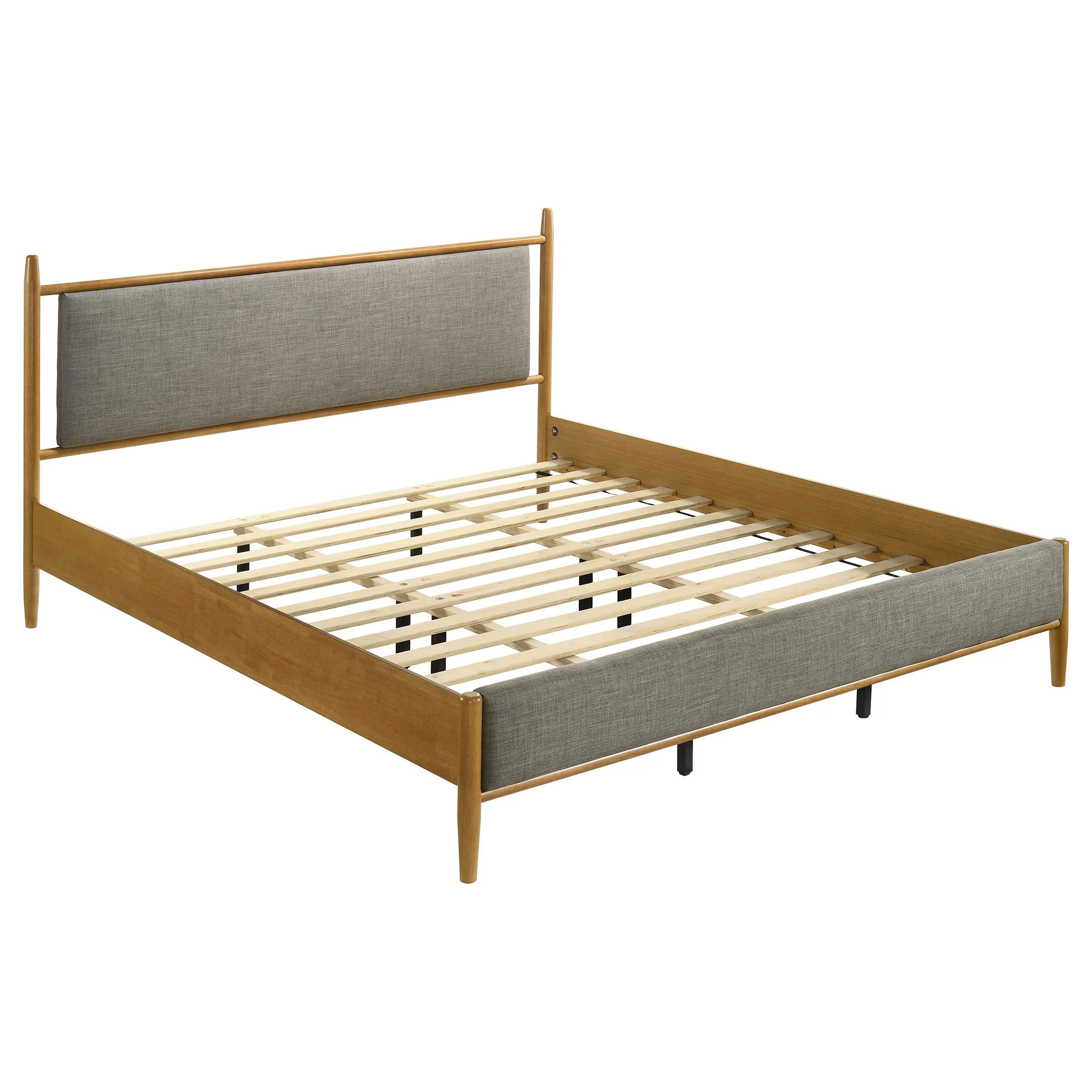 Mason Light Brown 46-inch Eastern King Panel Platform Bed - Image 4