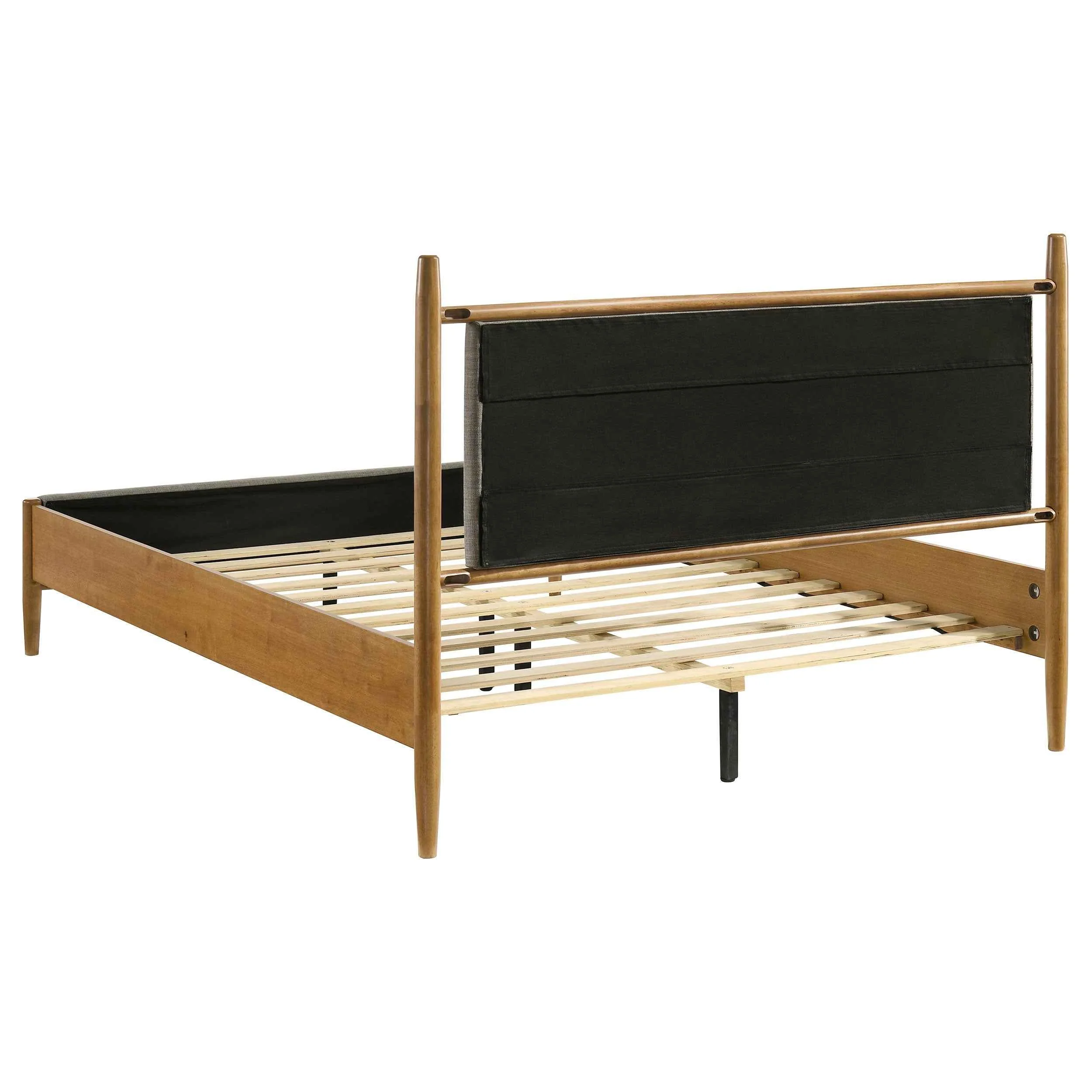 Mason Light Brown 46-inch Queen Panel Platform Bed - Image 5