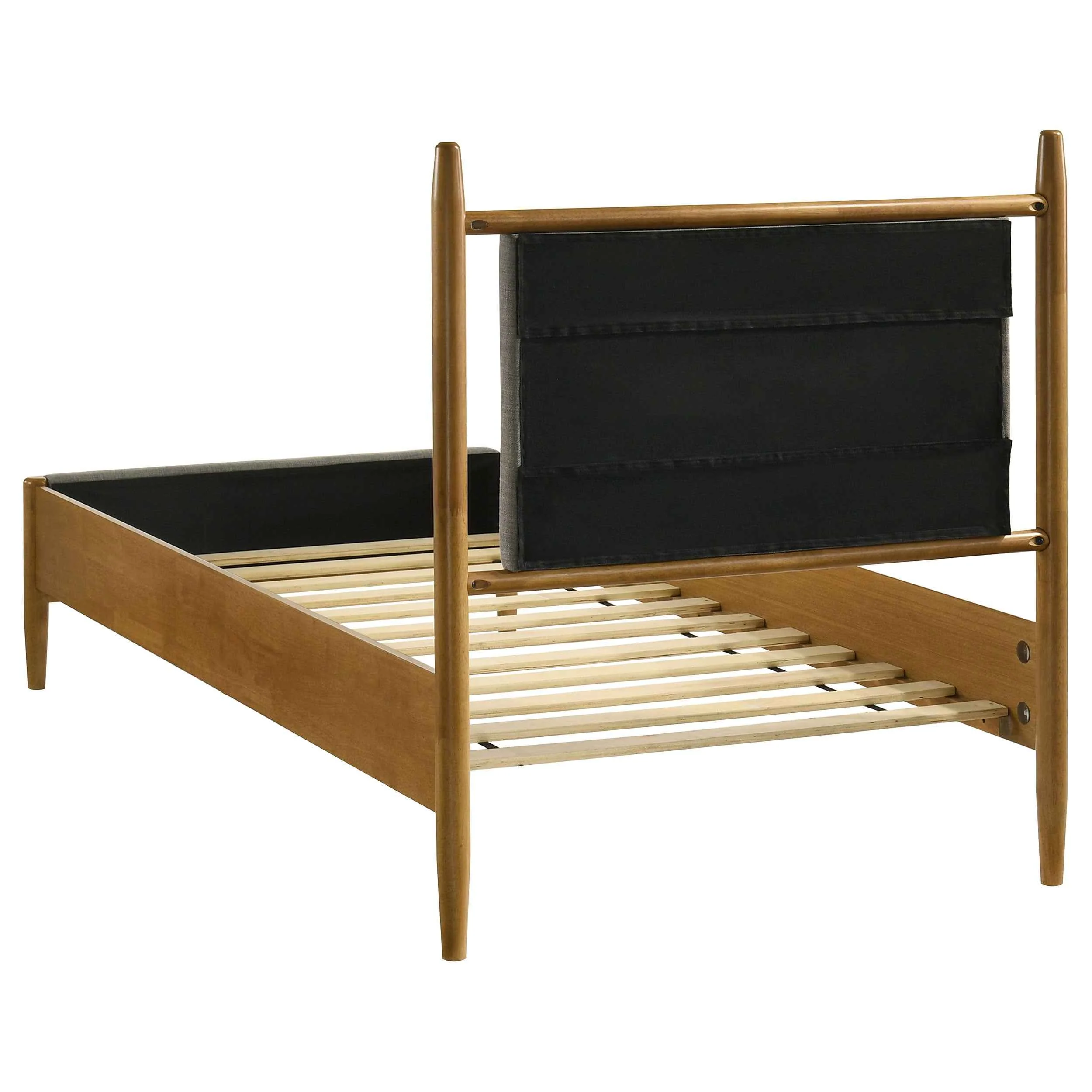 Mason Light Brown 46-inch Twin Panel Platform Bed - Image 5