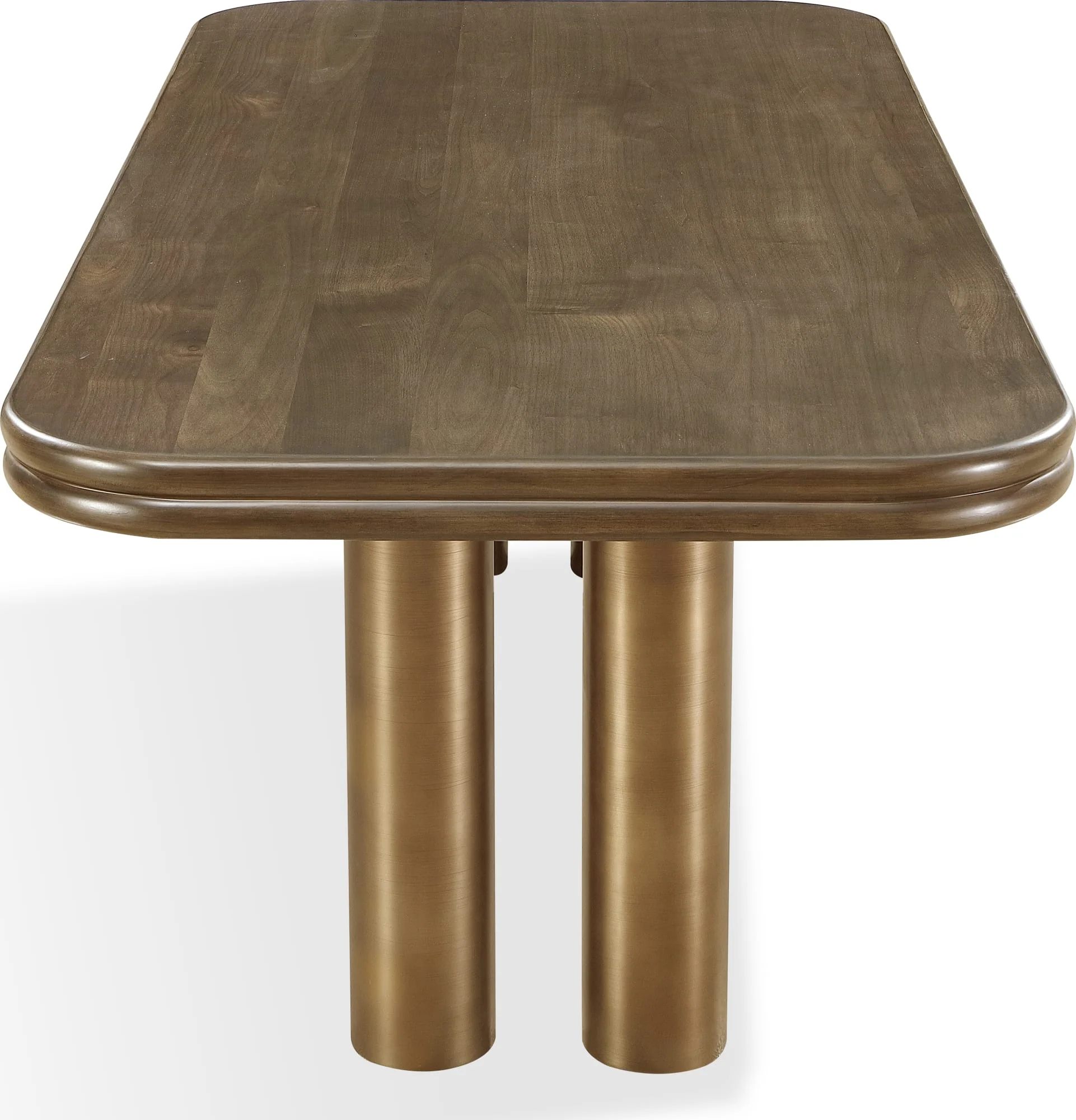 Mataranka Bistre/Brushed Golden Rectangular Dining Table - Image 3