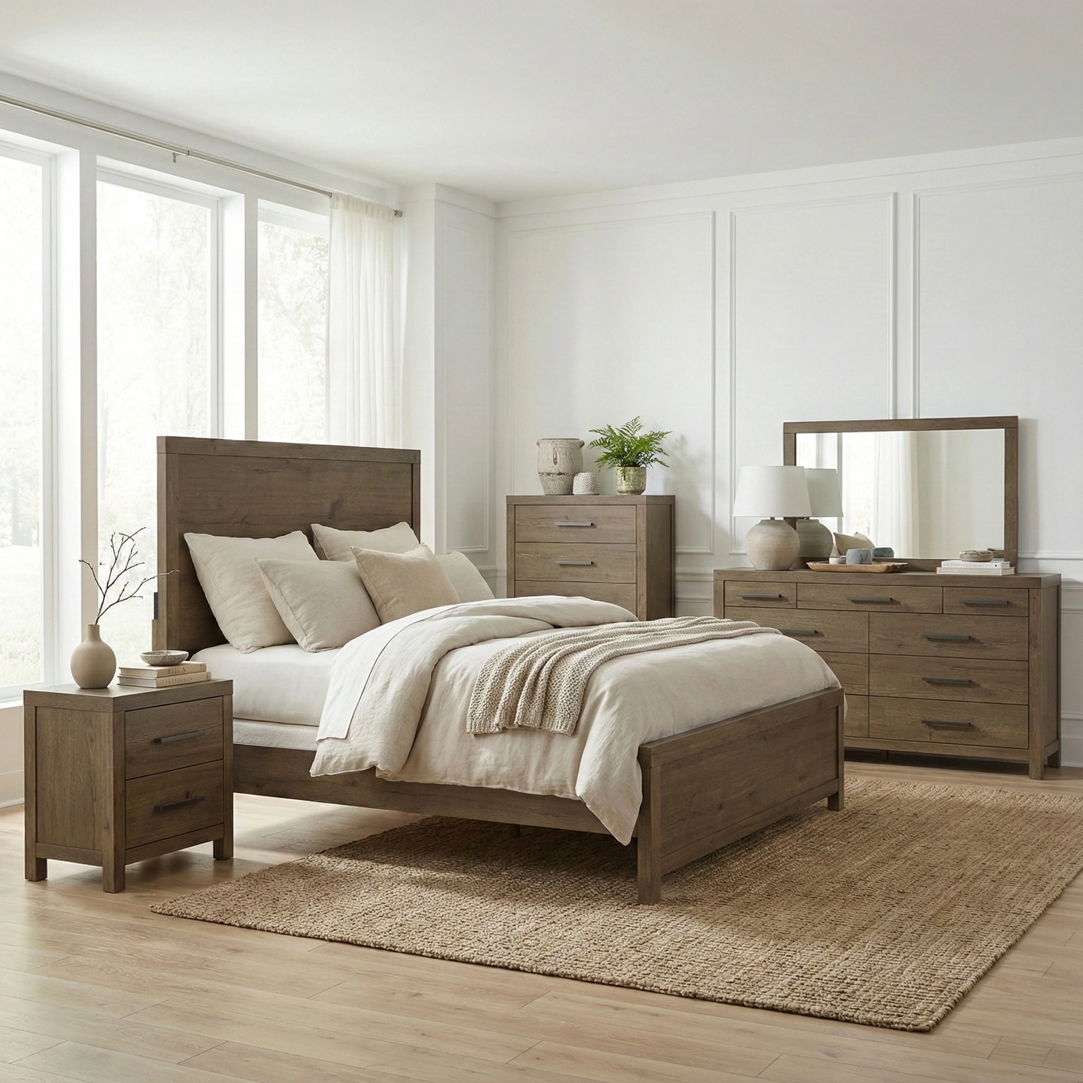Matisse Brown King Panel Bed - Image 13
