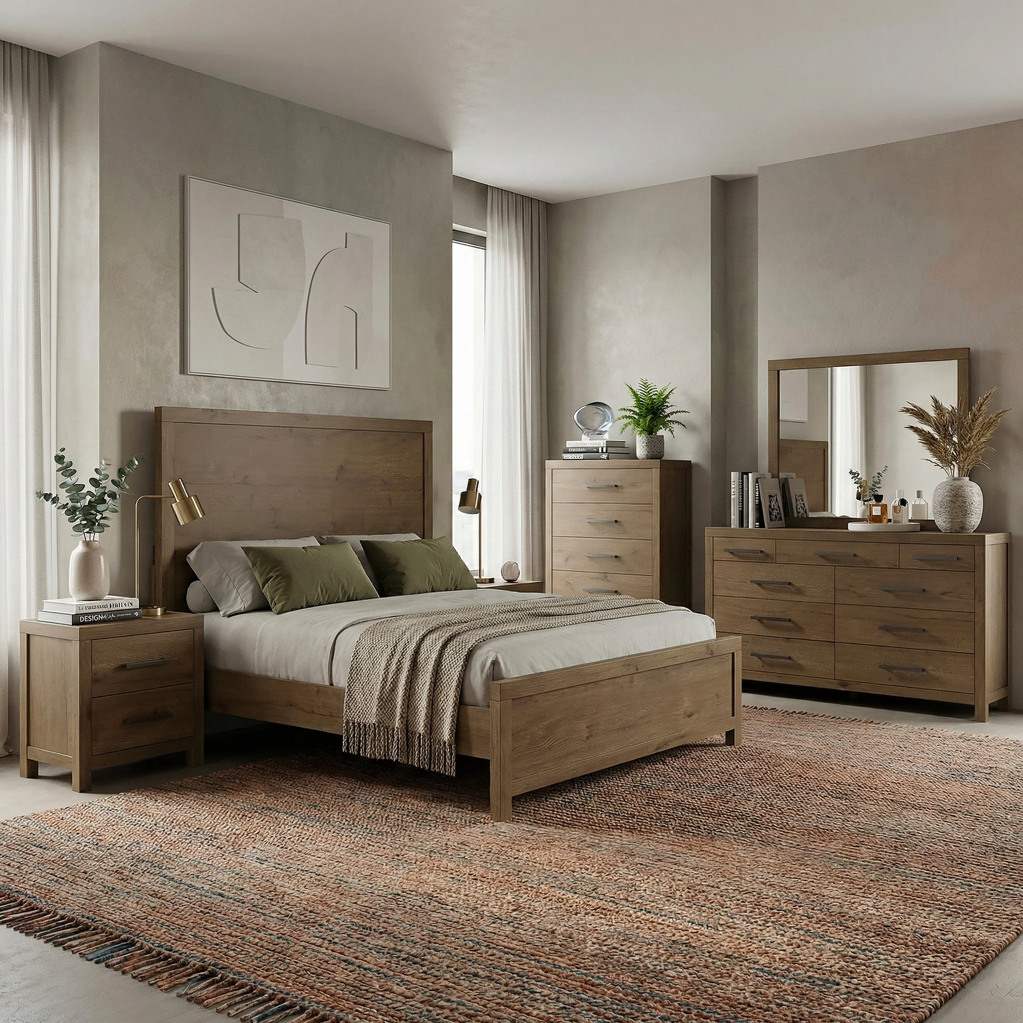 Matisse Brown King Panel Bed - Image 14