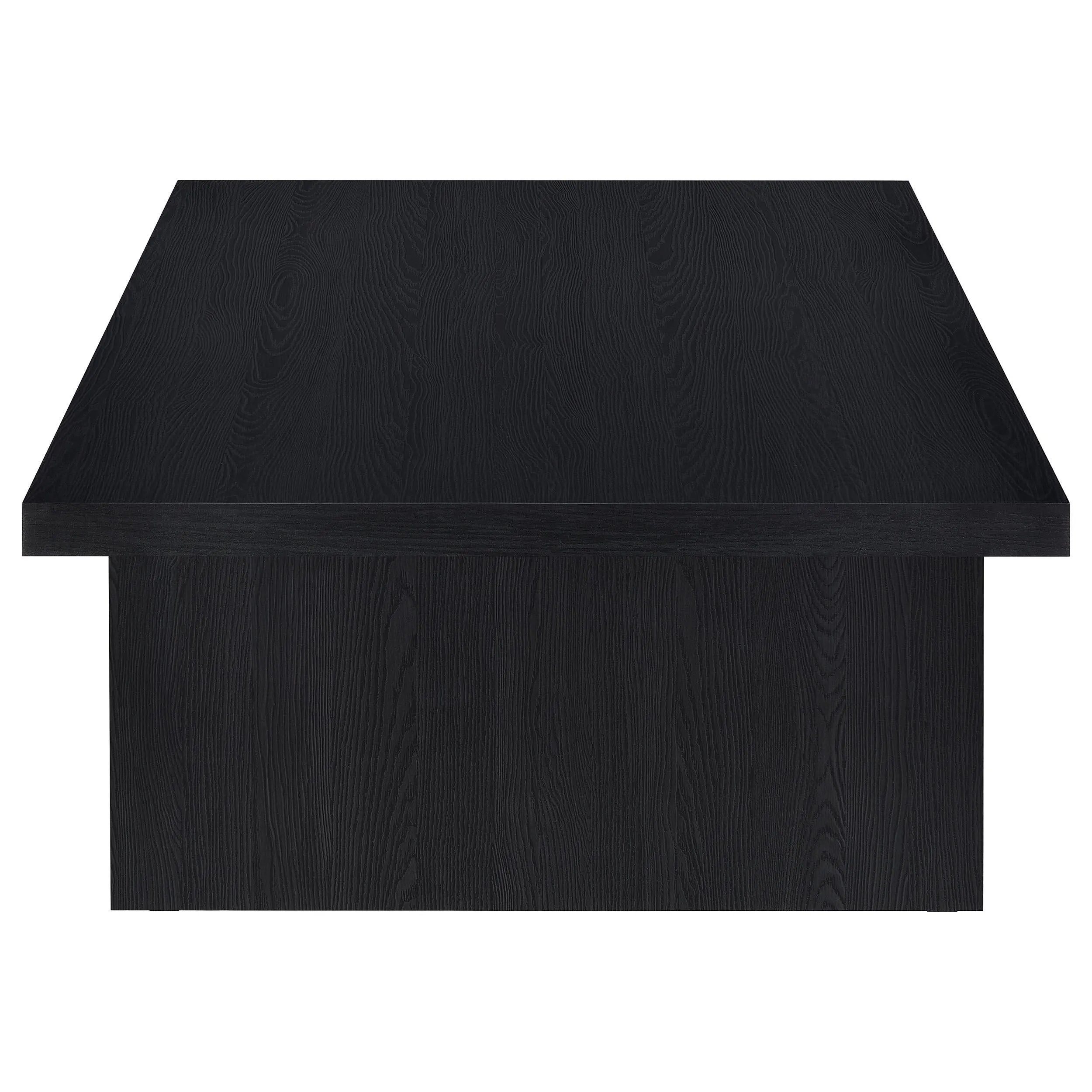 Max Black 2-Piece Rectangular Coffee and End Table Set - Image 11
