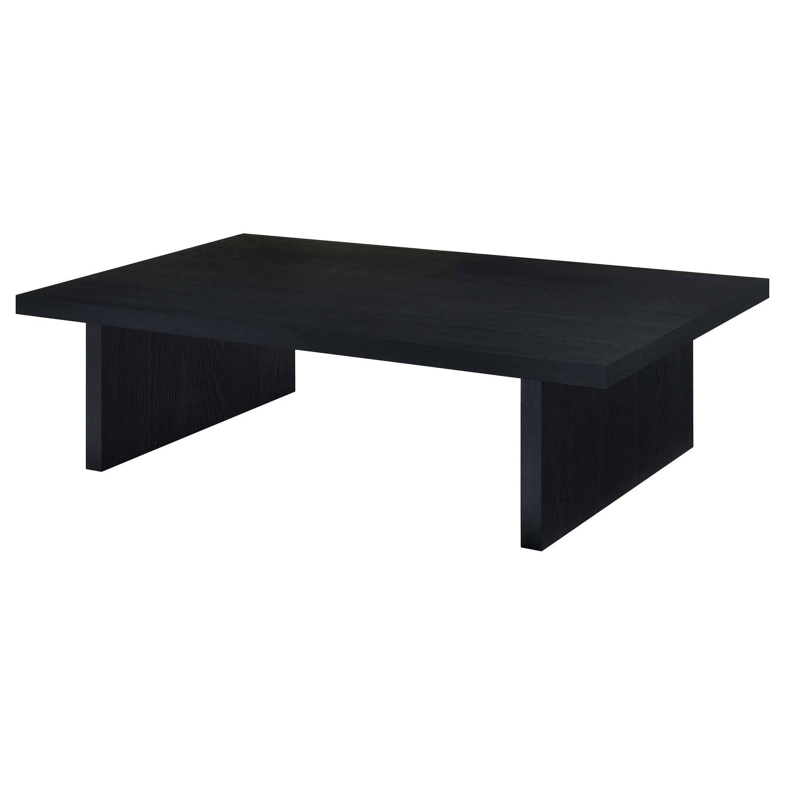 Max Black 2-Piece Rectangular Coffee and End Table Set - Image 2