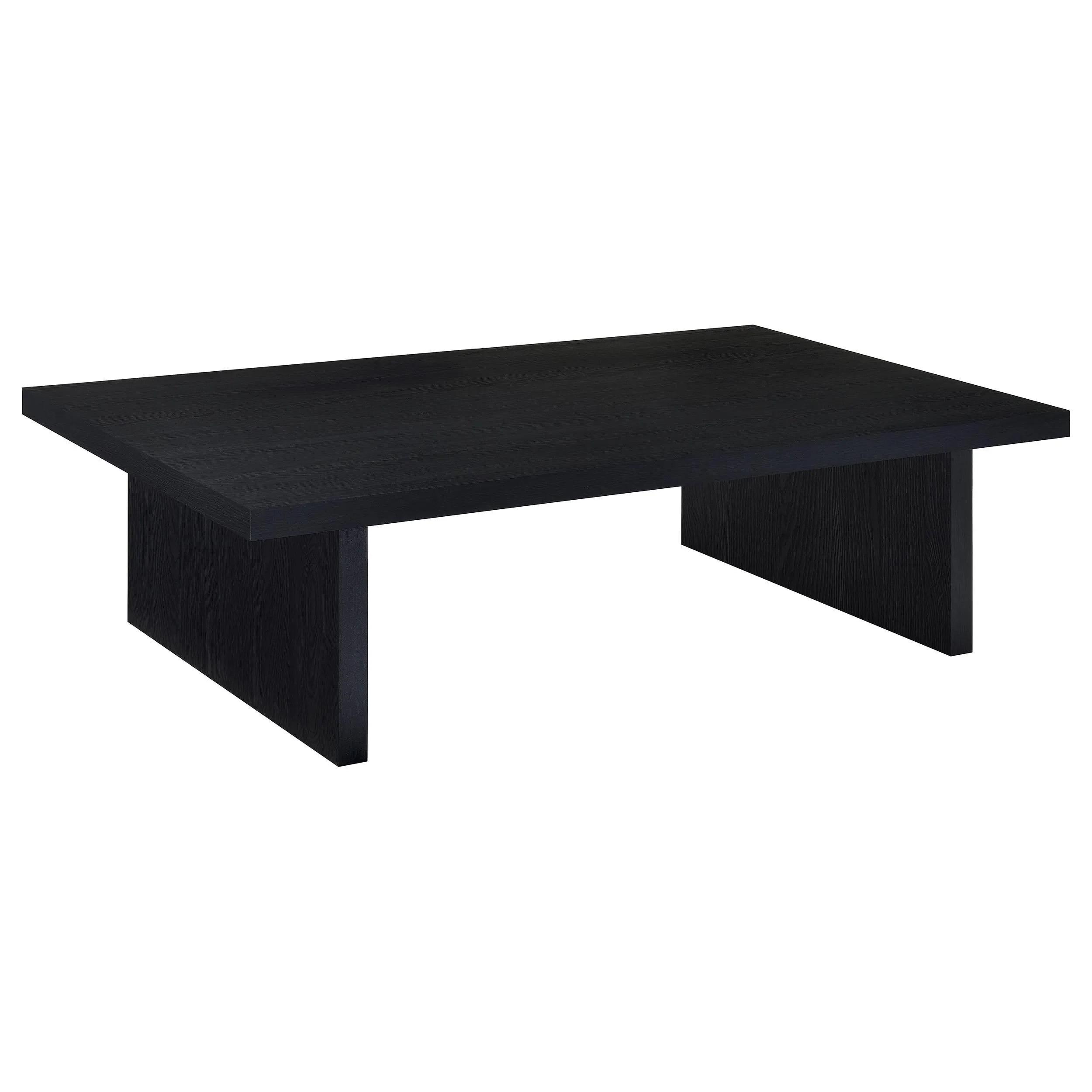 Max Black 2-Piece Rectangular Coffee and End Table Set - Image 3