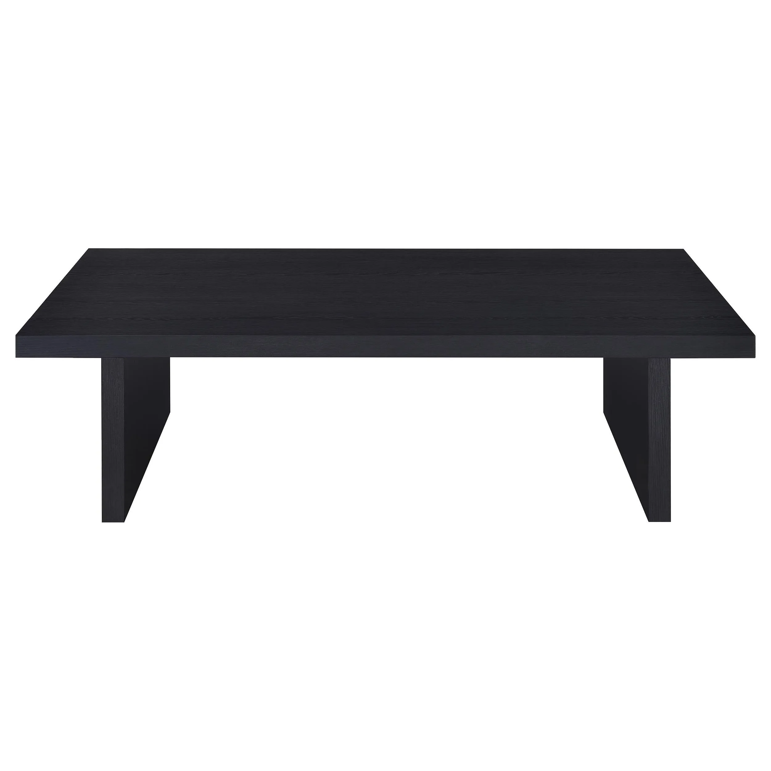 Max Black 2-Piece Rectangular Coffee and End Table Set - Image 4