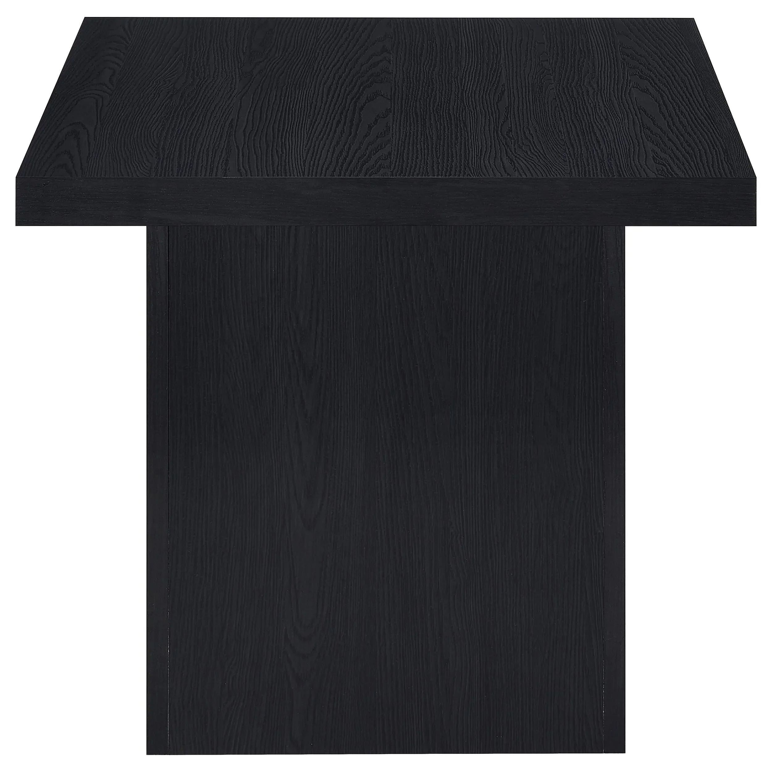 Max Black 2-Piece Rectangular Coffee and End Table Set - Image 9