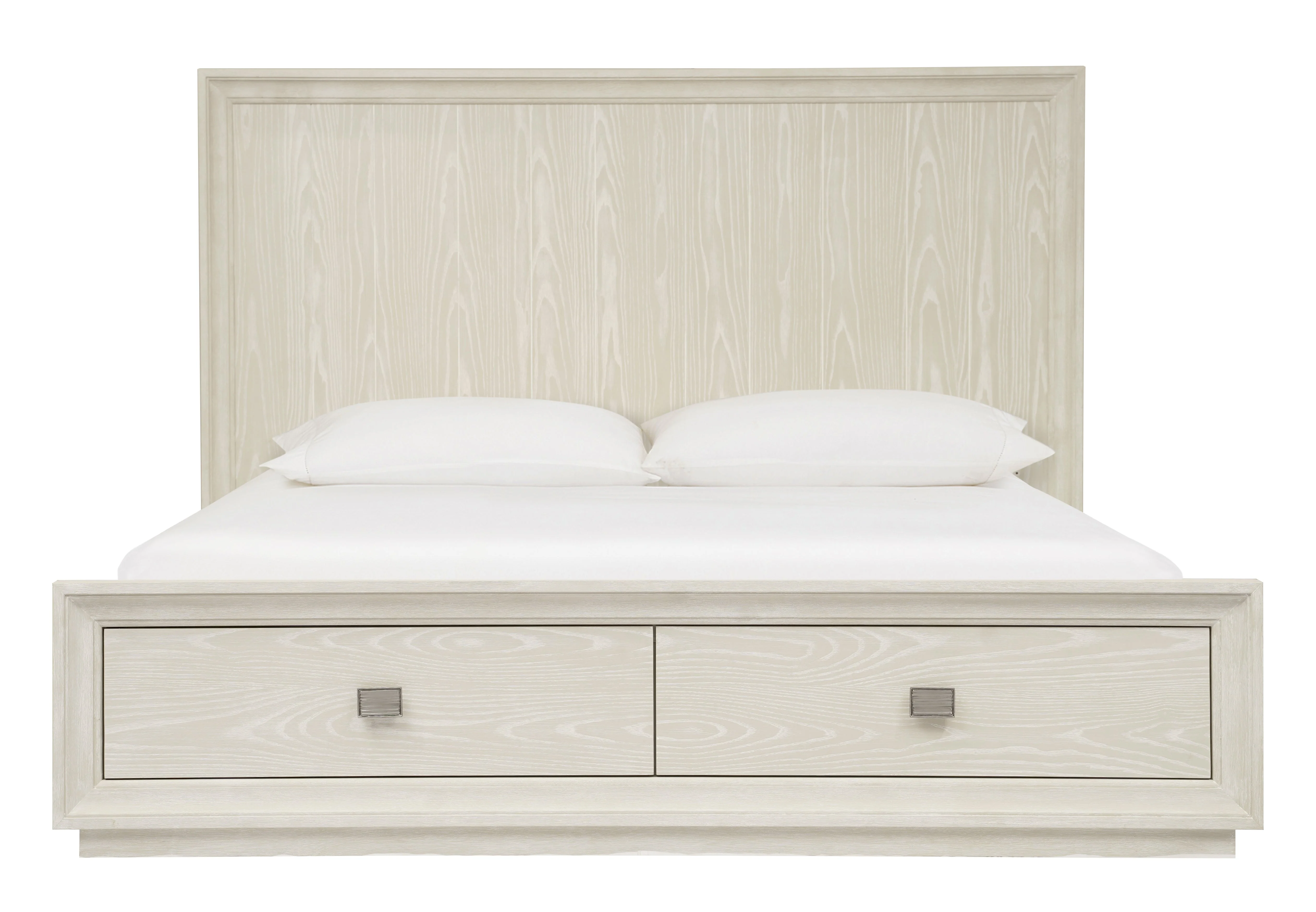 Maxime Two Drawer Footboard Full Storage Platform Bed In Ash - Image 4