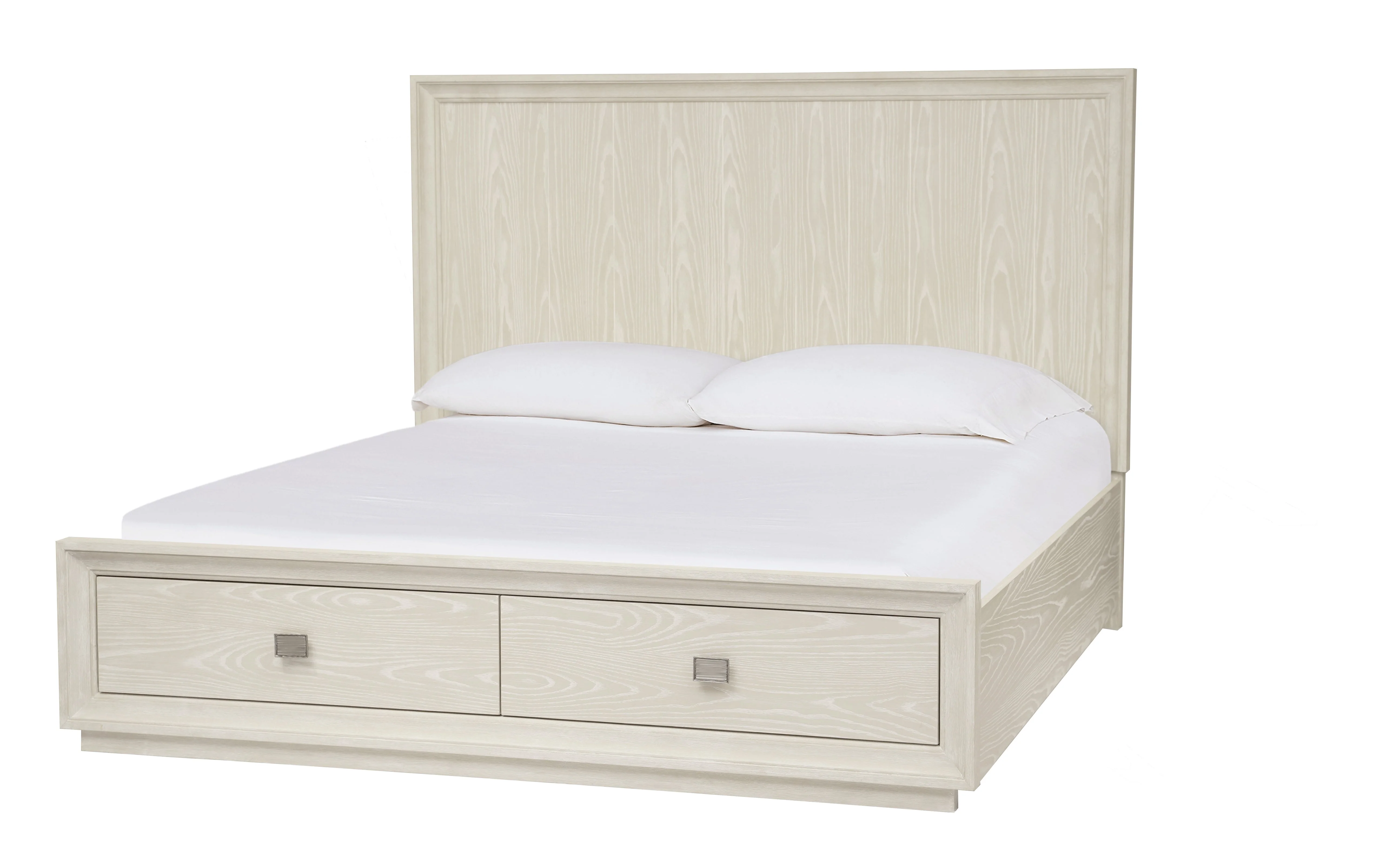Maxime Two Drawer Footboard Full Storage Platform Bed In Ash - Image 6