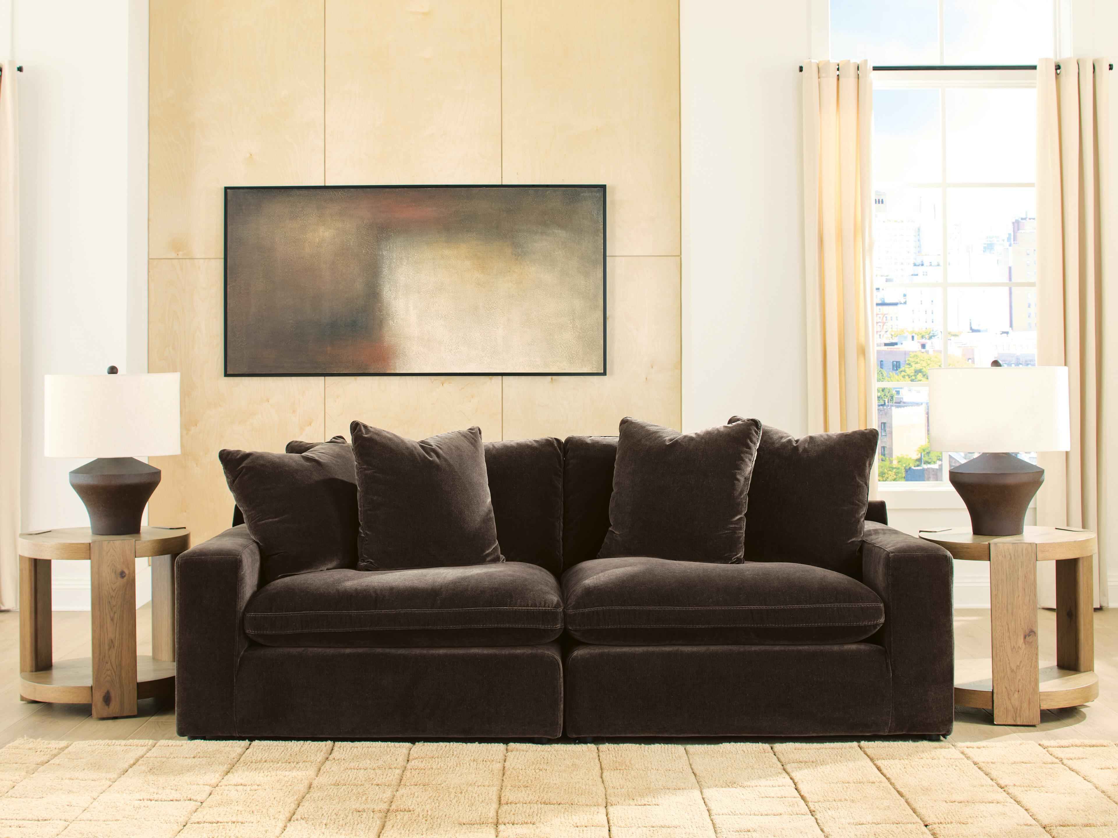 Maxton Heights Bittersweet 2-Piece Modular Sectional