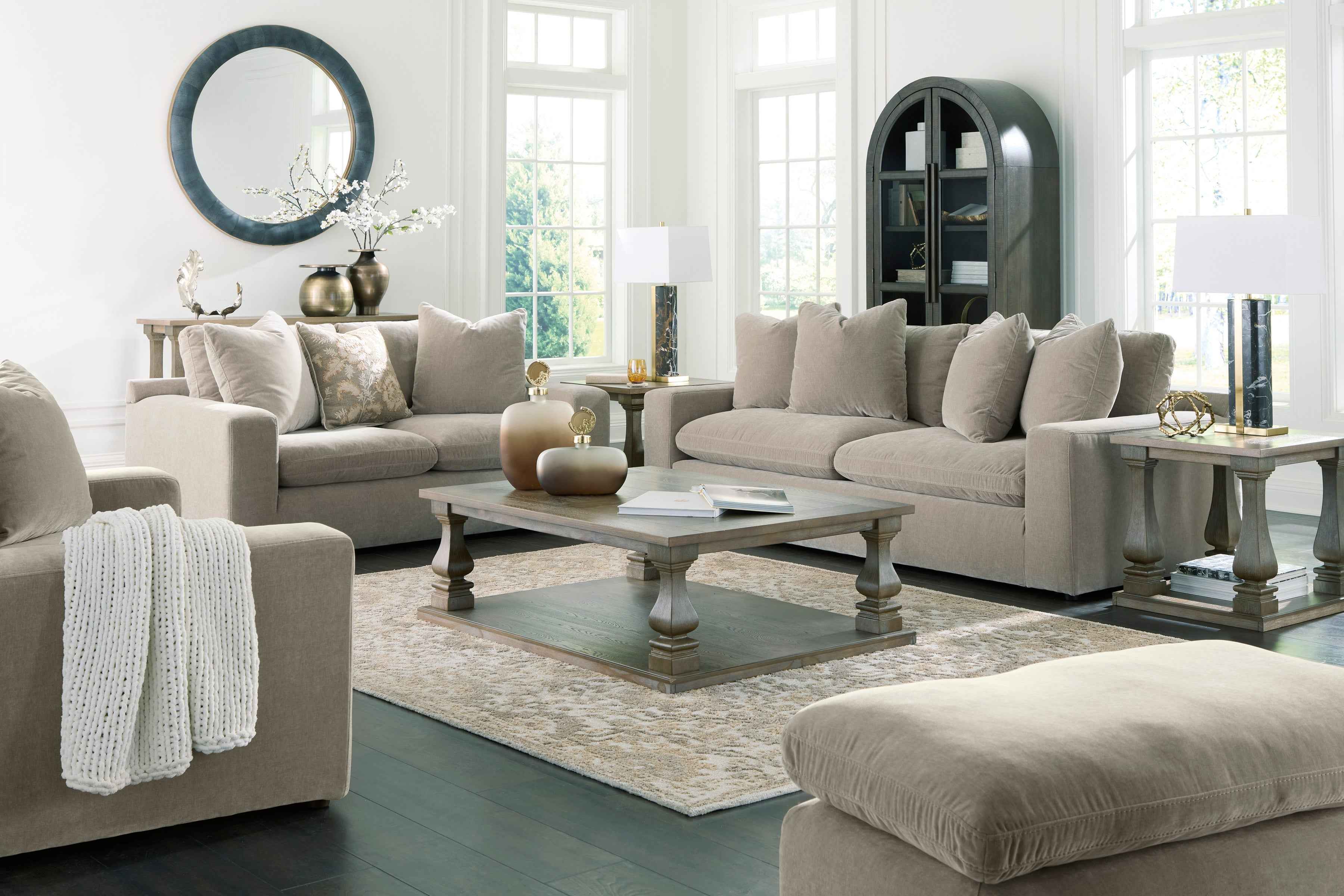 Maxton Heights Pebble Living Room Set - Image 2
