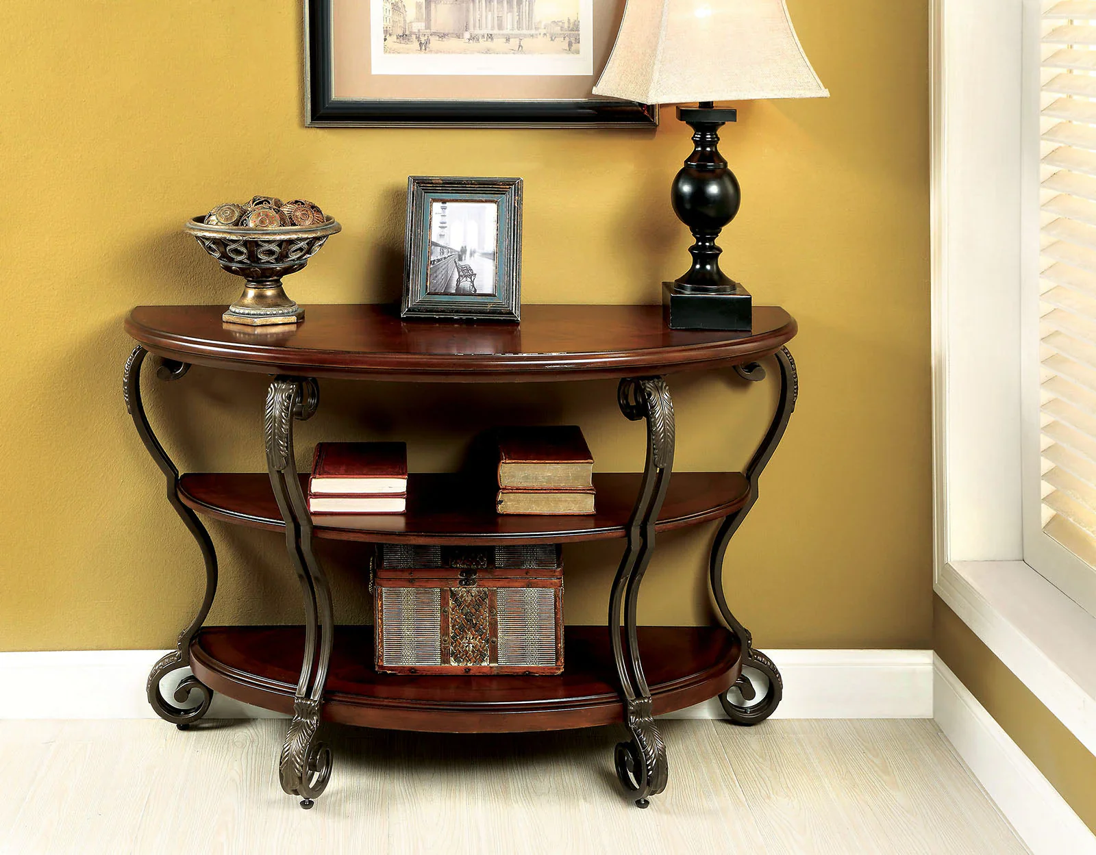 May Brown Cherry Sofa Table