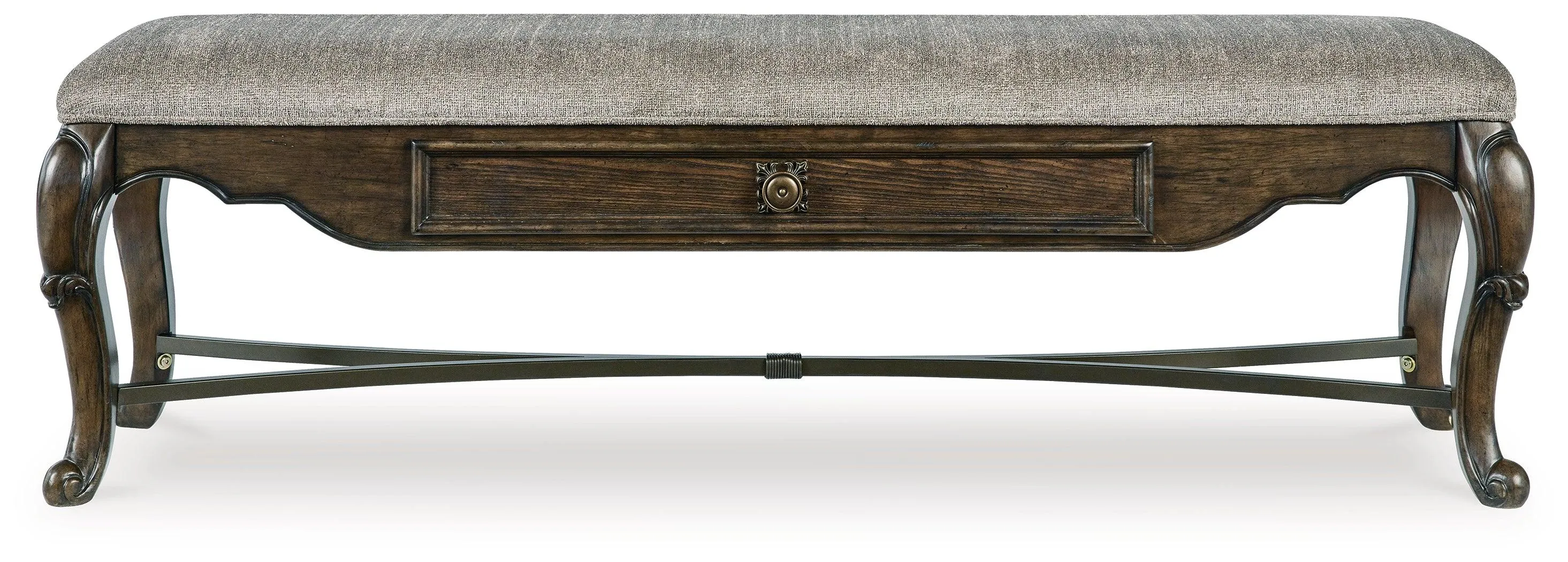 Maylee Dark Brown 63" Dining Bench - Image 3