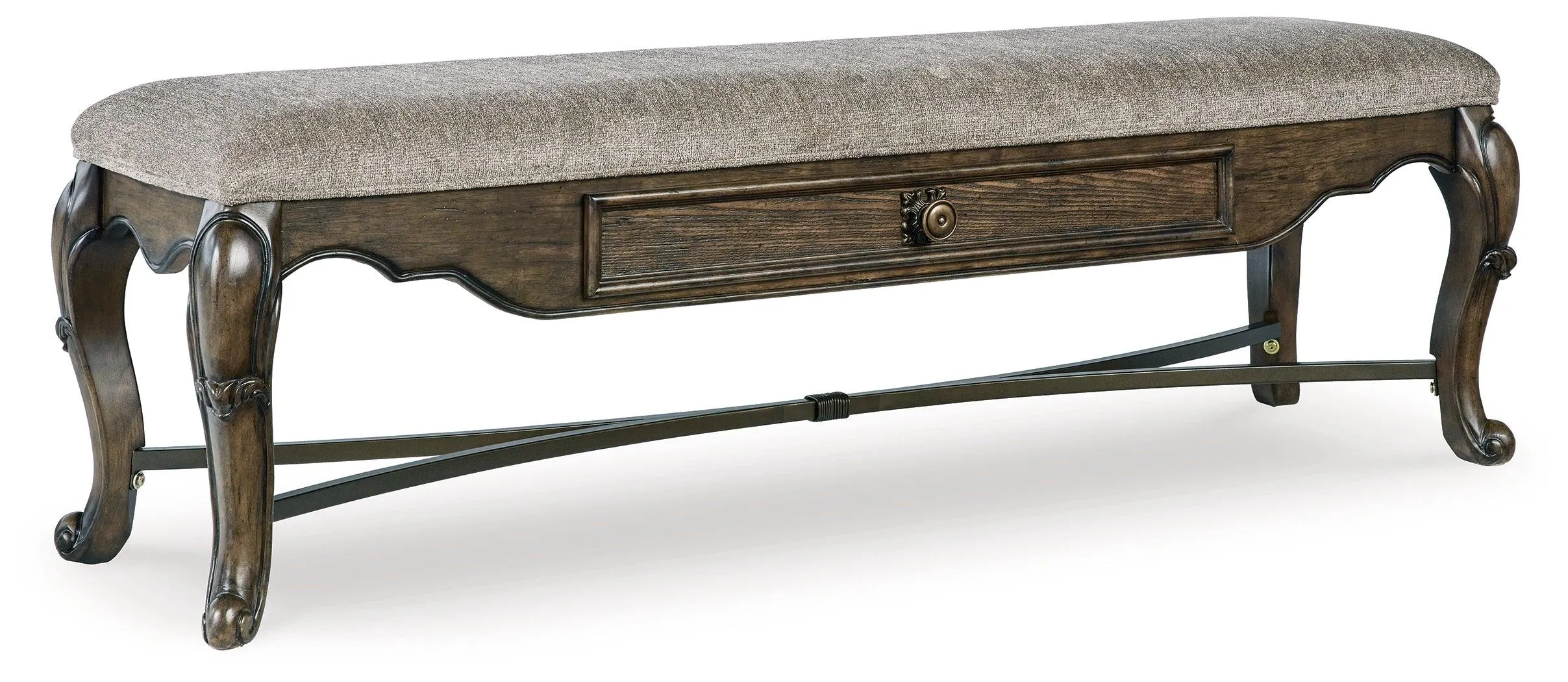 Maylee Dark Brown 63" Dining Bench - Image 9