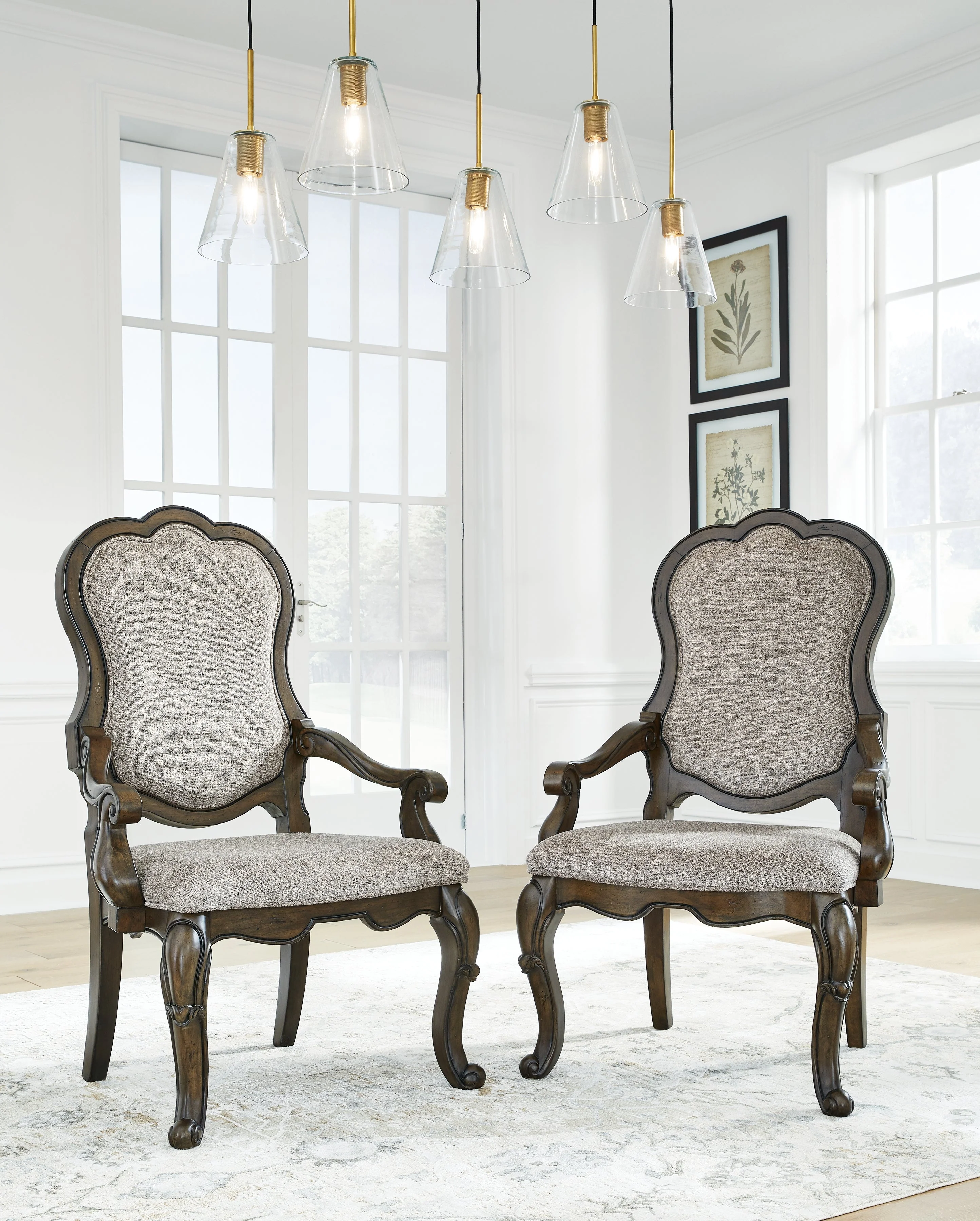 Maylee Dark Brown Dining Table and 4 Chairs - Image 12