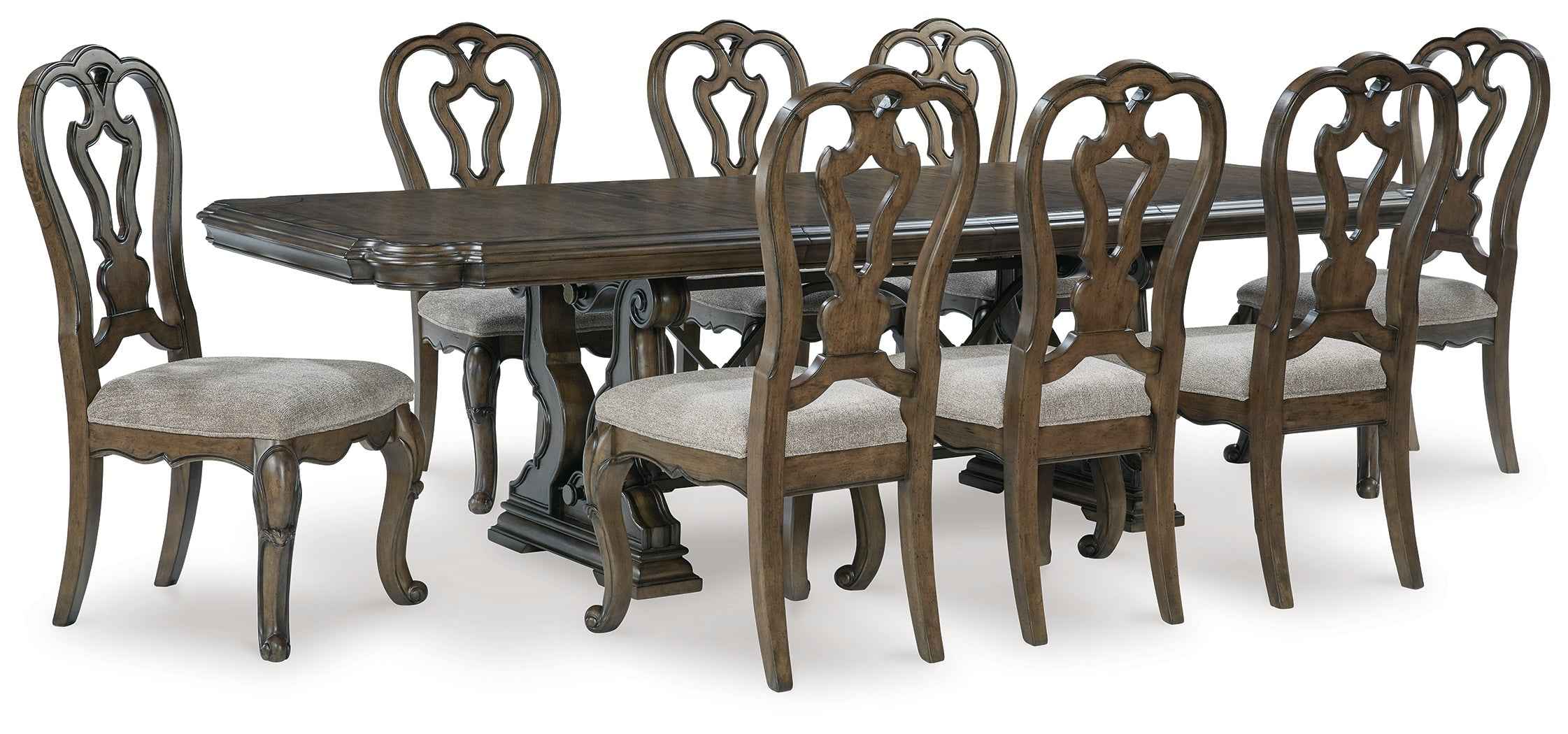 Maylee Dark Brown Extendable Dining Room Set - Image 4