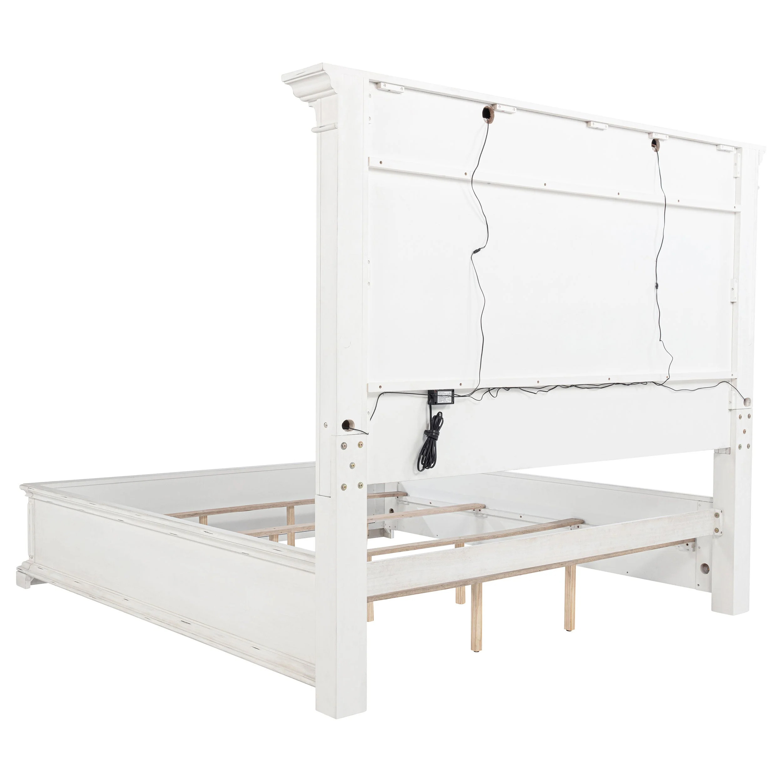 McKinney Vintage White 4-piece Queen Bedroom Set - Image 4