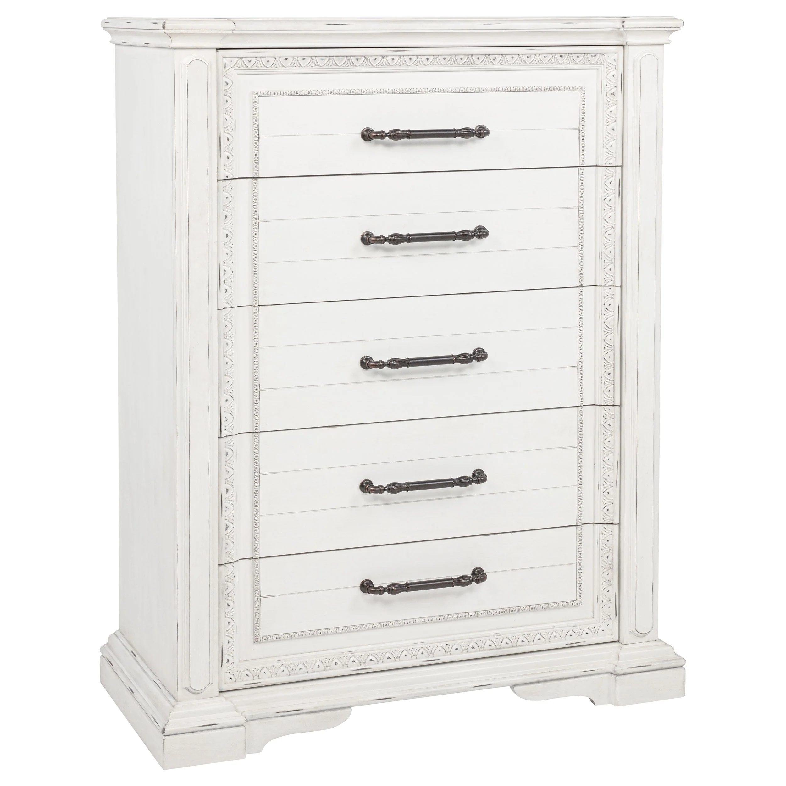 McKinney Vintage White 5-piece Queen Bedroom Set - Image 11