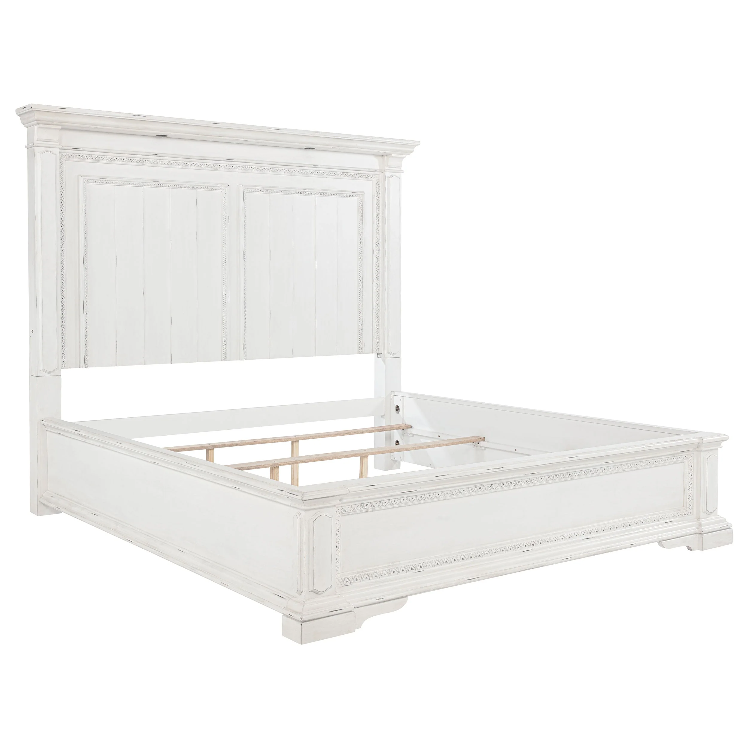 McKinney Vintage White 5-piece Queen Bedroom Set - Image 3