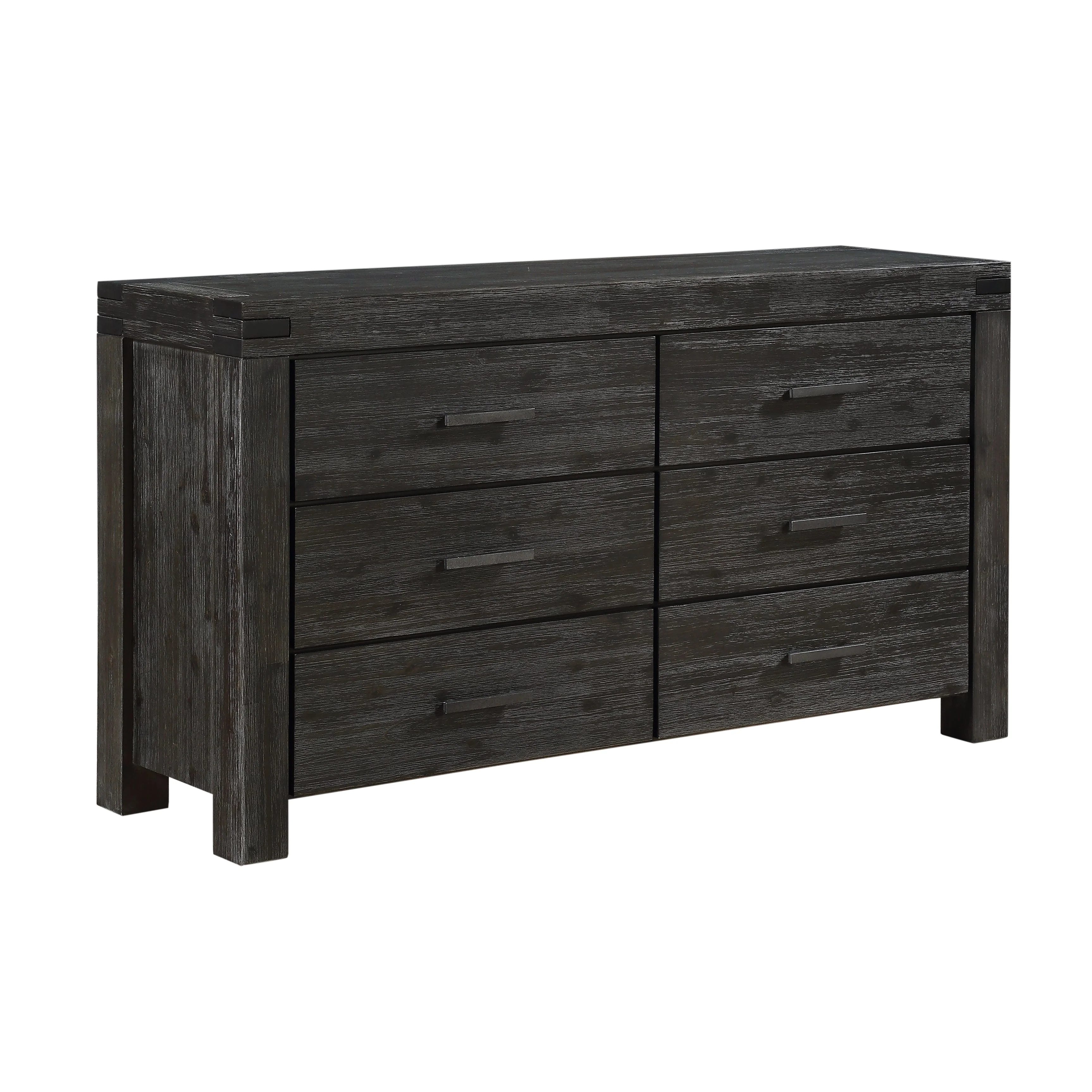 Meadow Six Drawer Solid Wood Dresser in Graphite - Image 4