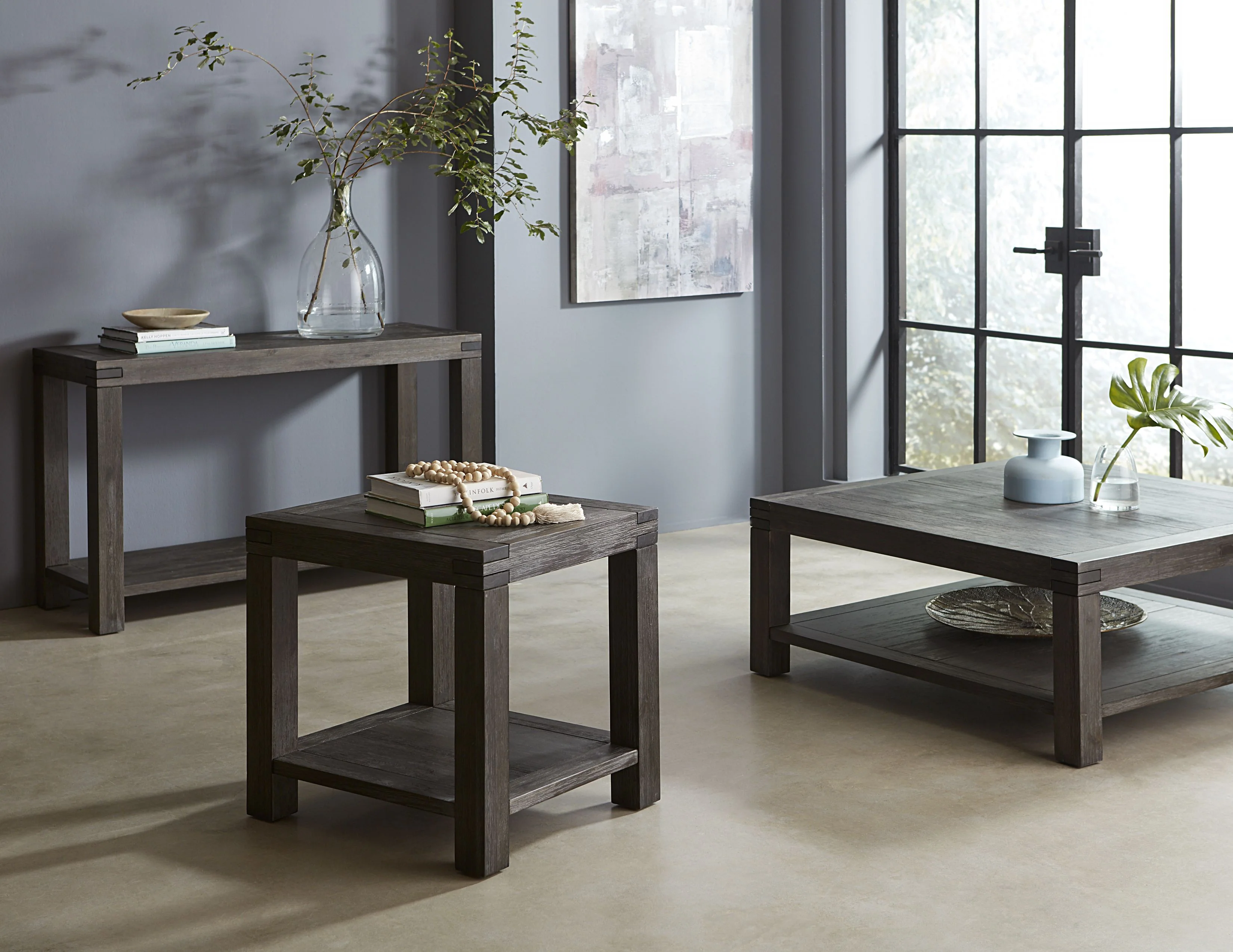 Meadow Solid Wood Coffee Table in Graphite - Image 3