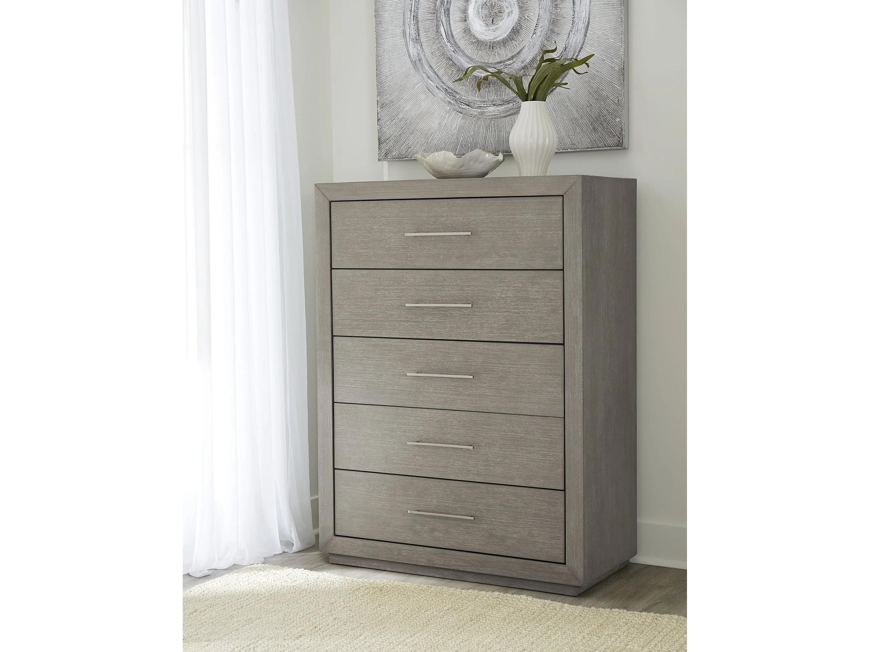 Melbourne Mineral Five Drawer Chest