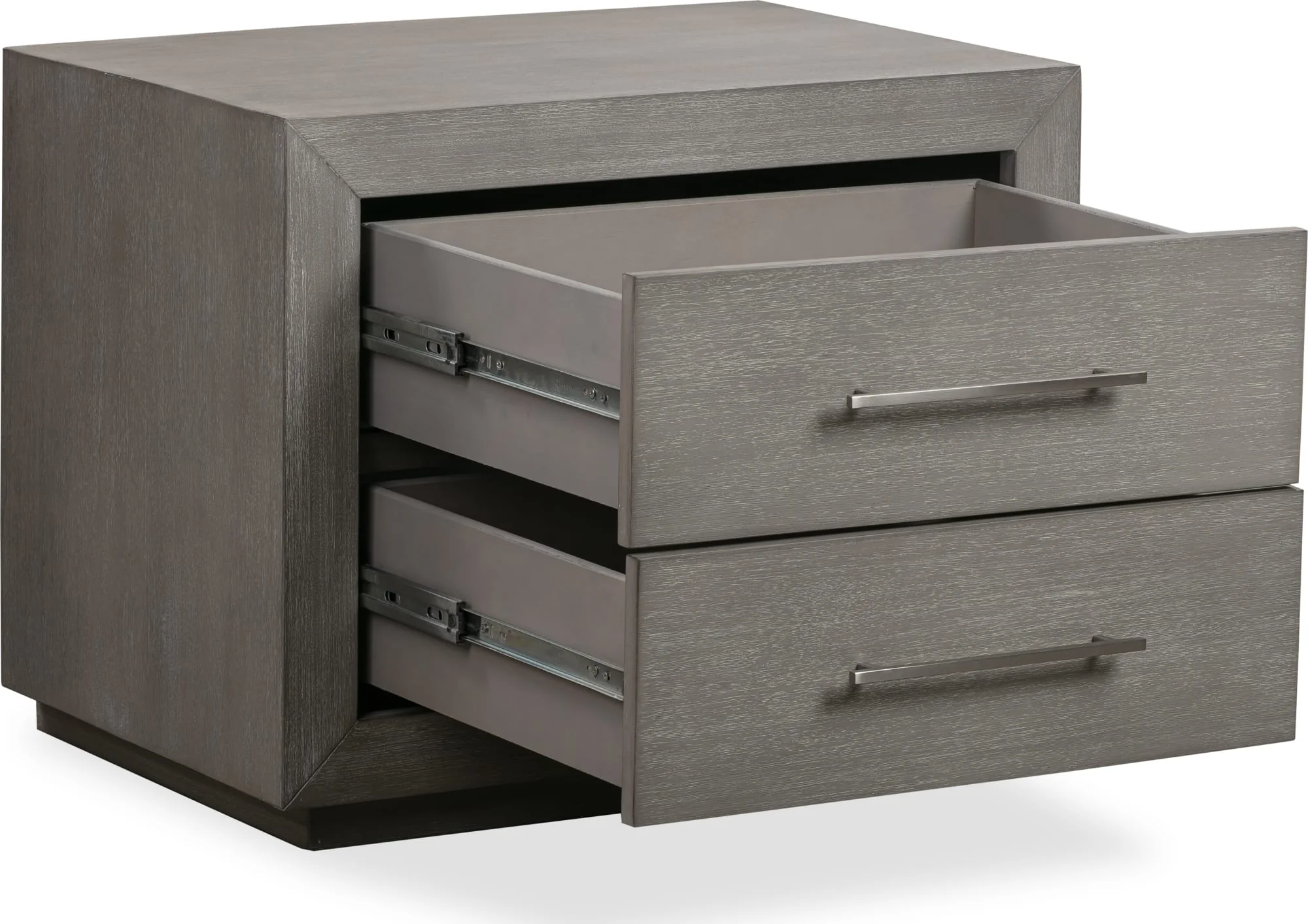 Melbourne Mineral Two Drawer Nightstand with USB - Image 9