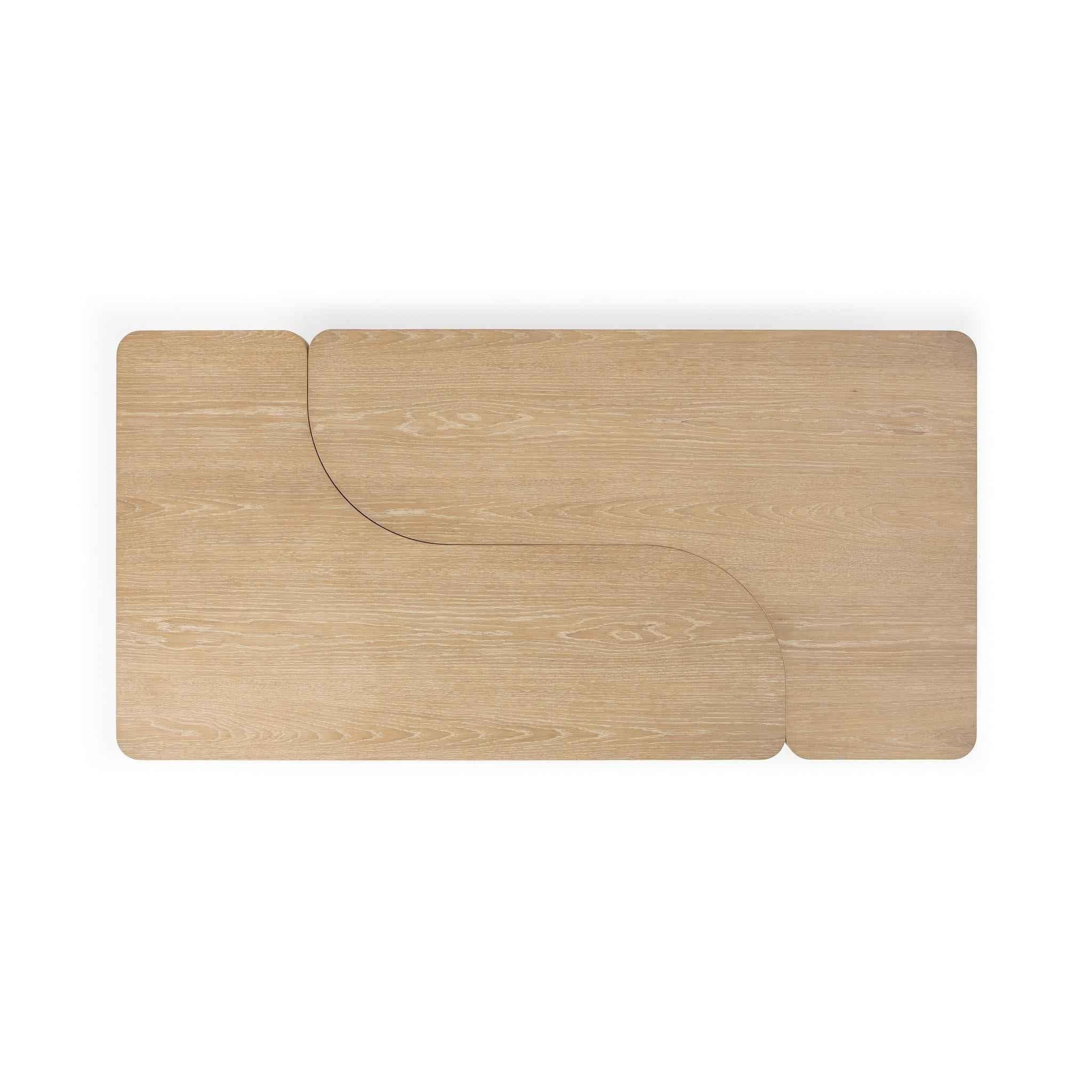 Melina 2 Piece 71" Coffee Table - Coastal Drift - Image 5